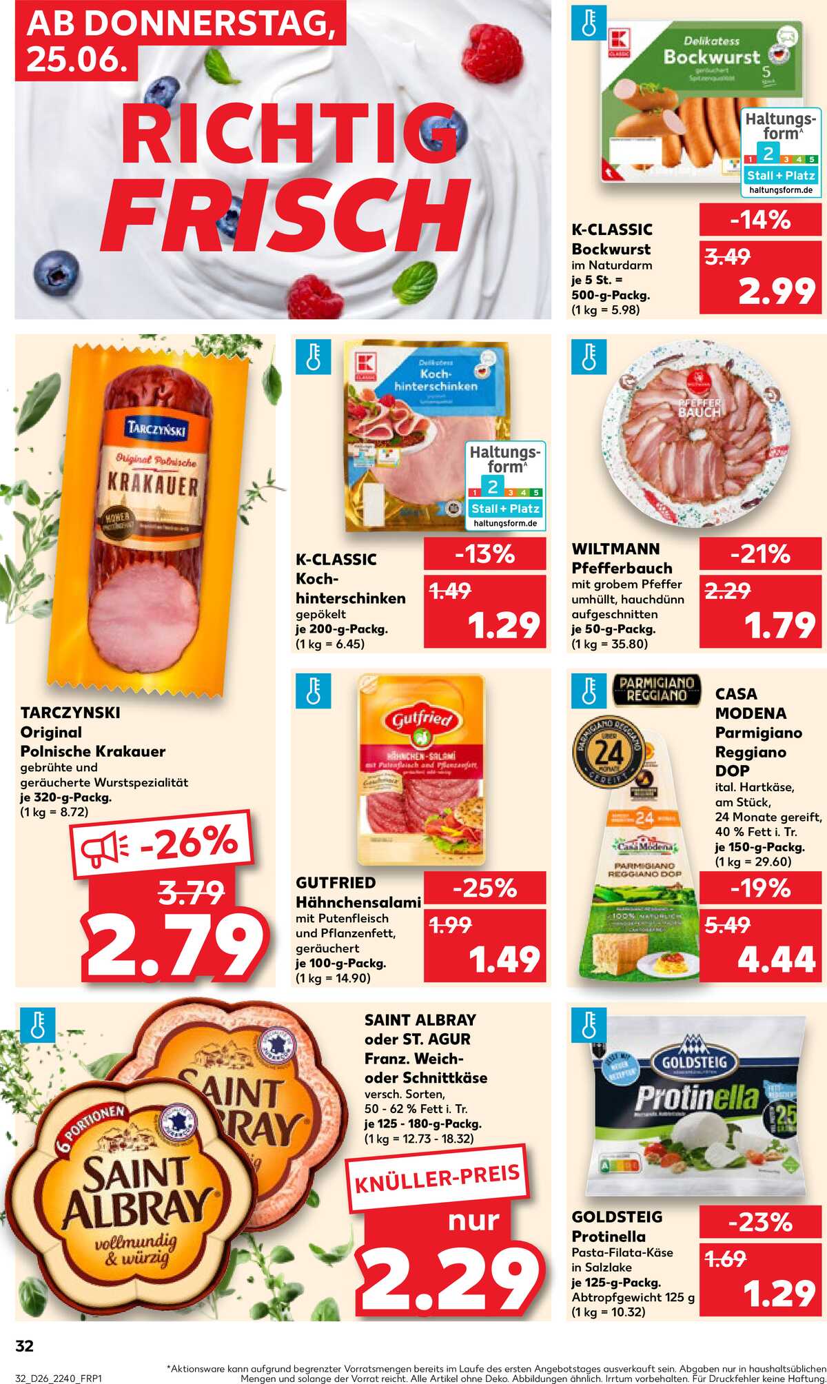 Leták Kaufland Německo 25.6.-1.7.2026 strana 32