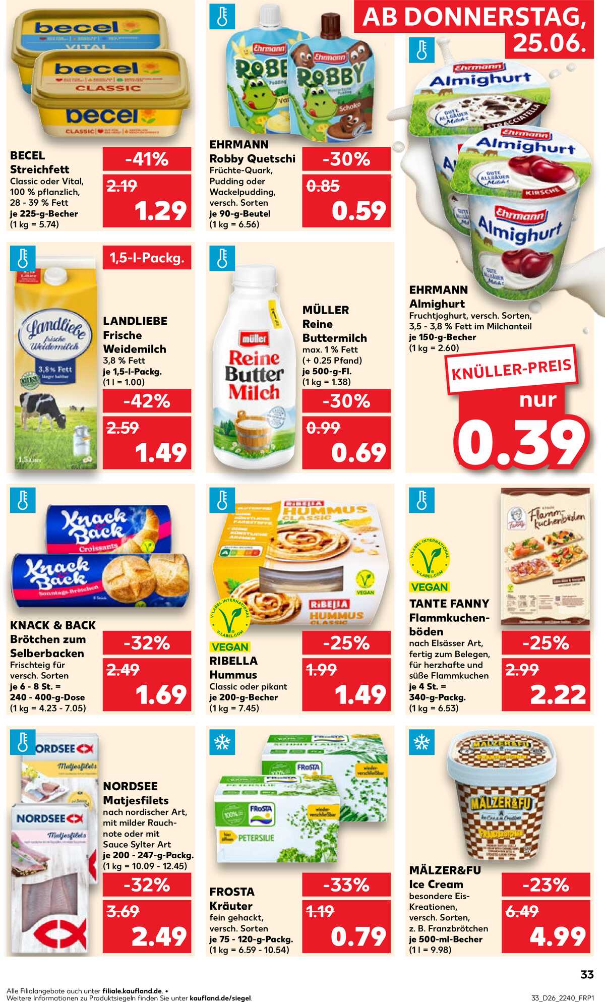 Leták Kaufland Německo 25.6.-1.7.2026 strana 33