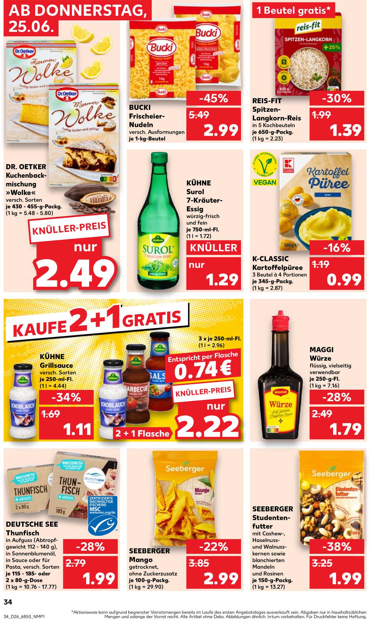 Leták Kaufland Německo 25.6.-1.7.2026 strana 34