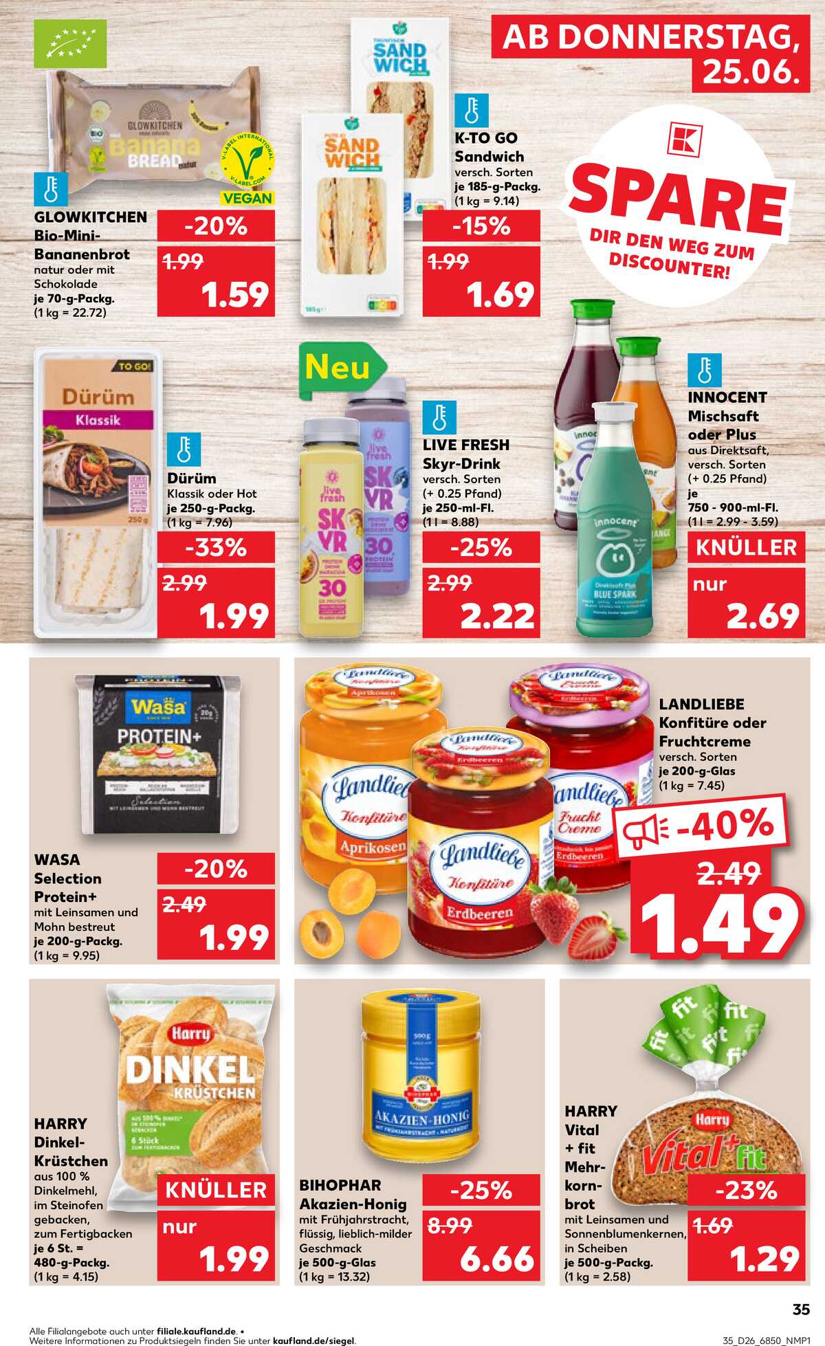 Leták Kaufland Německo 25.6.-1.7.2026 strana 35