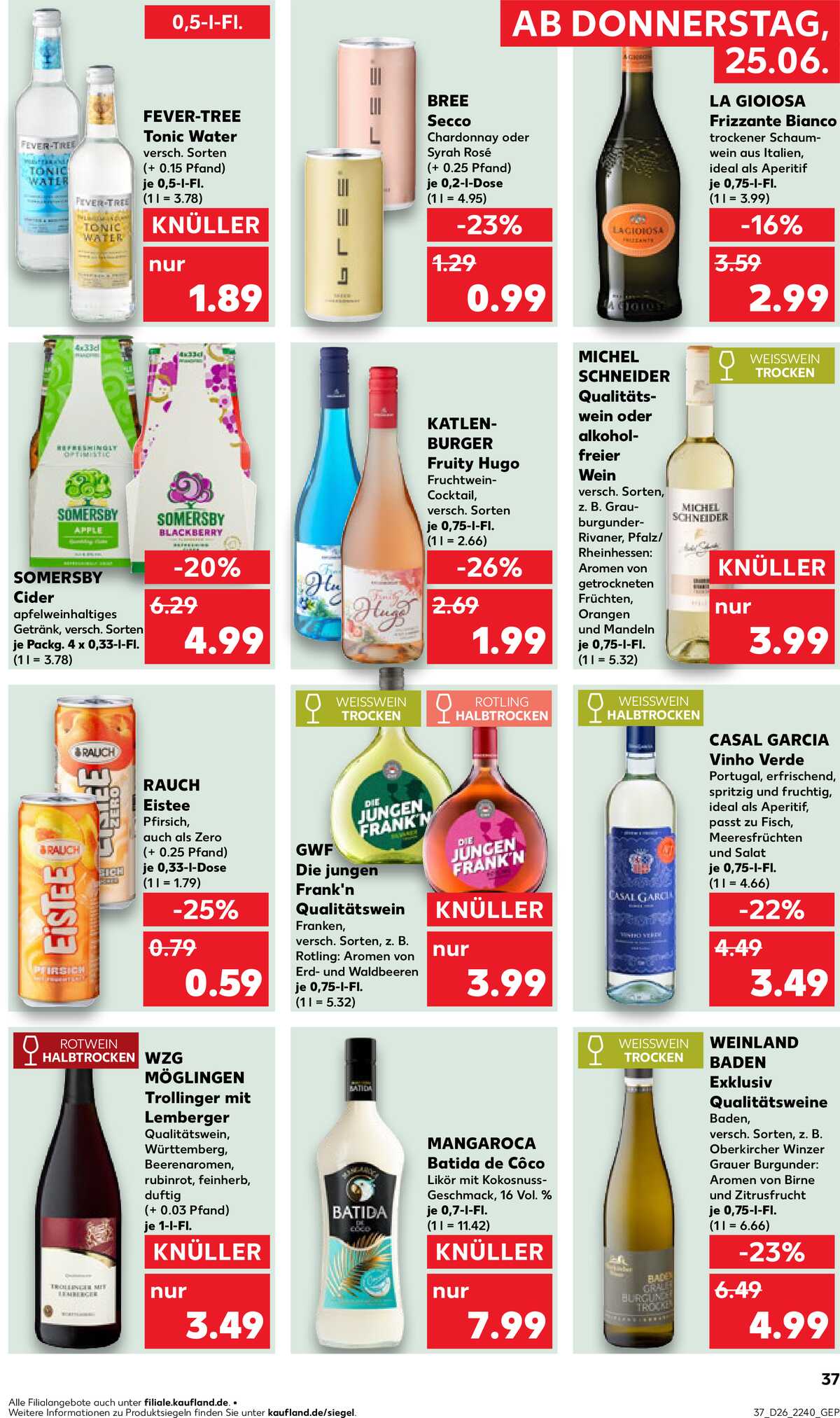 Leták Kaufland Německo 25.6.-1.7.2026 strana 37