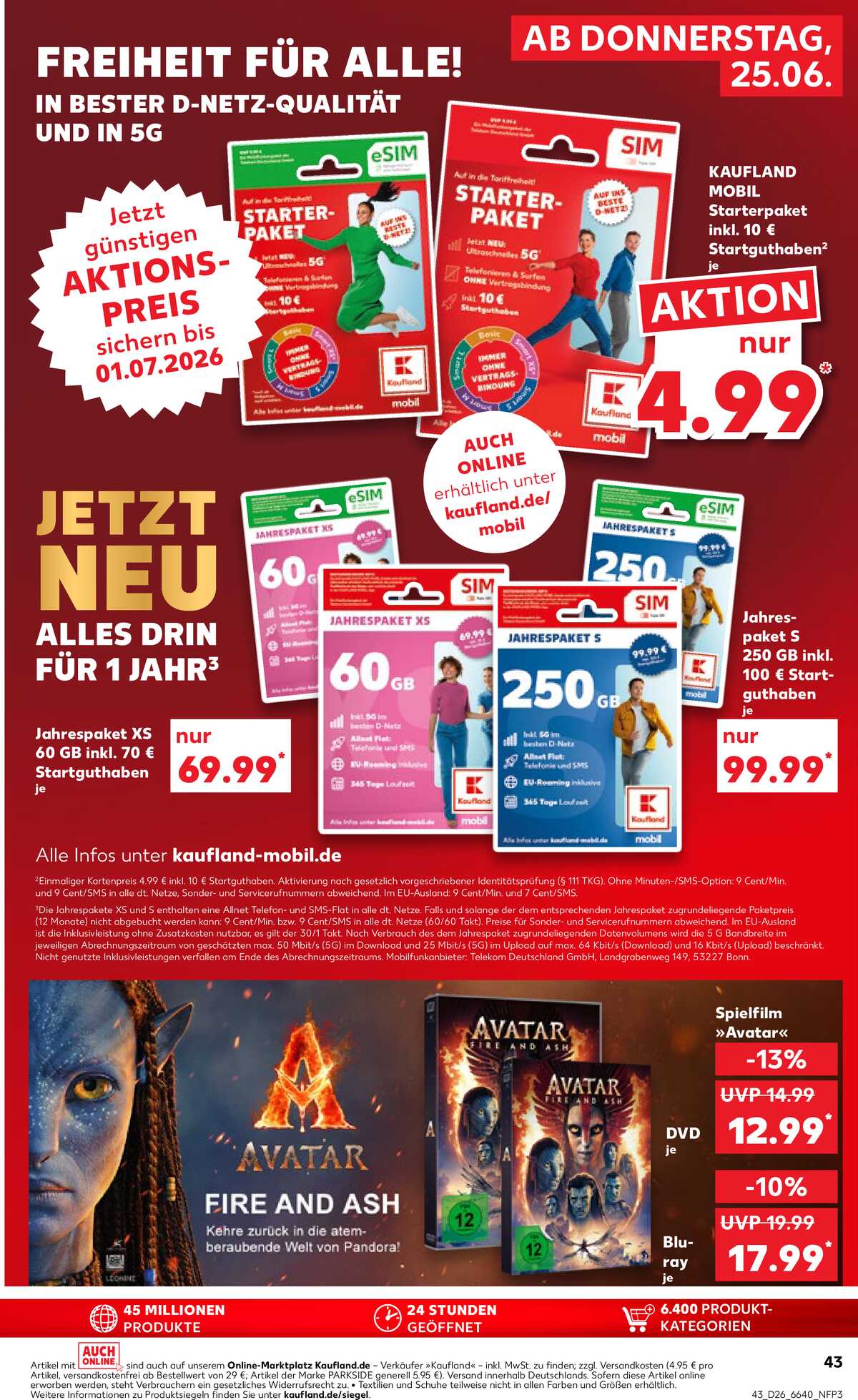 Leták Kaufland Německo 25.6.-1.7.2026 strana 43