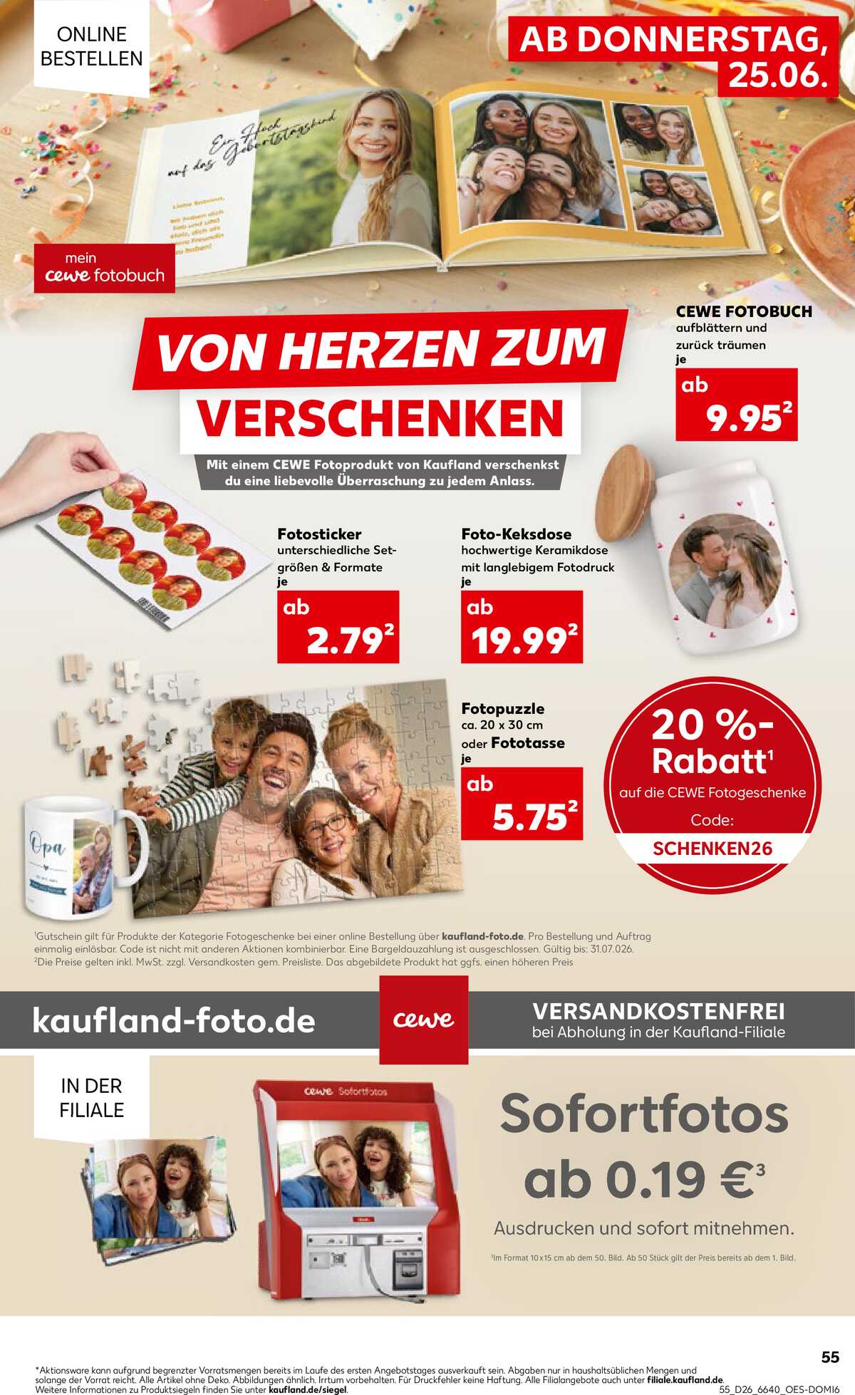 Leták Kaufland Německo 25.6.-1.7.2026 strana 55