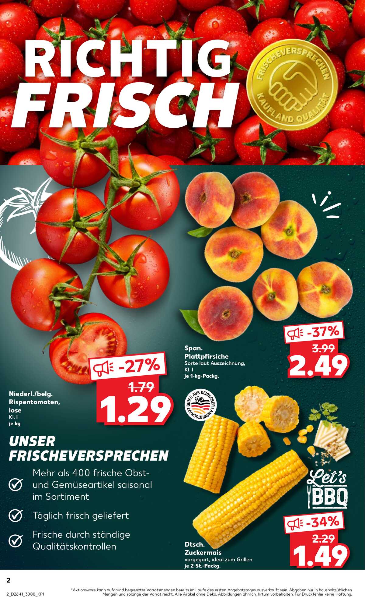 Leták Kaufland Německo 25.6.-1.7.2026 strana 2