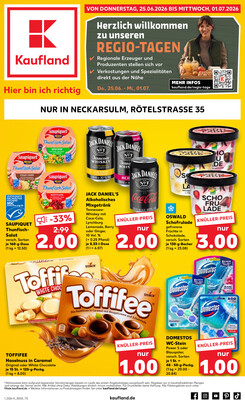 Leták Kaufland Německo 25.6.-1.7.2026