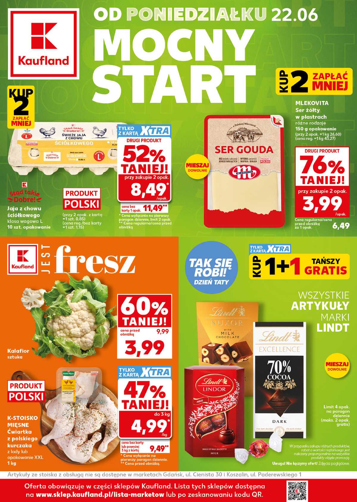 Leták Kaufland Polsko 22.6.-24.6.2026 - Silný start strana 1