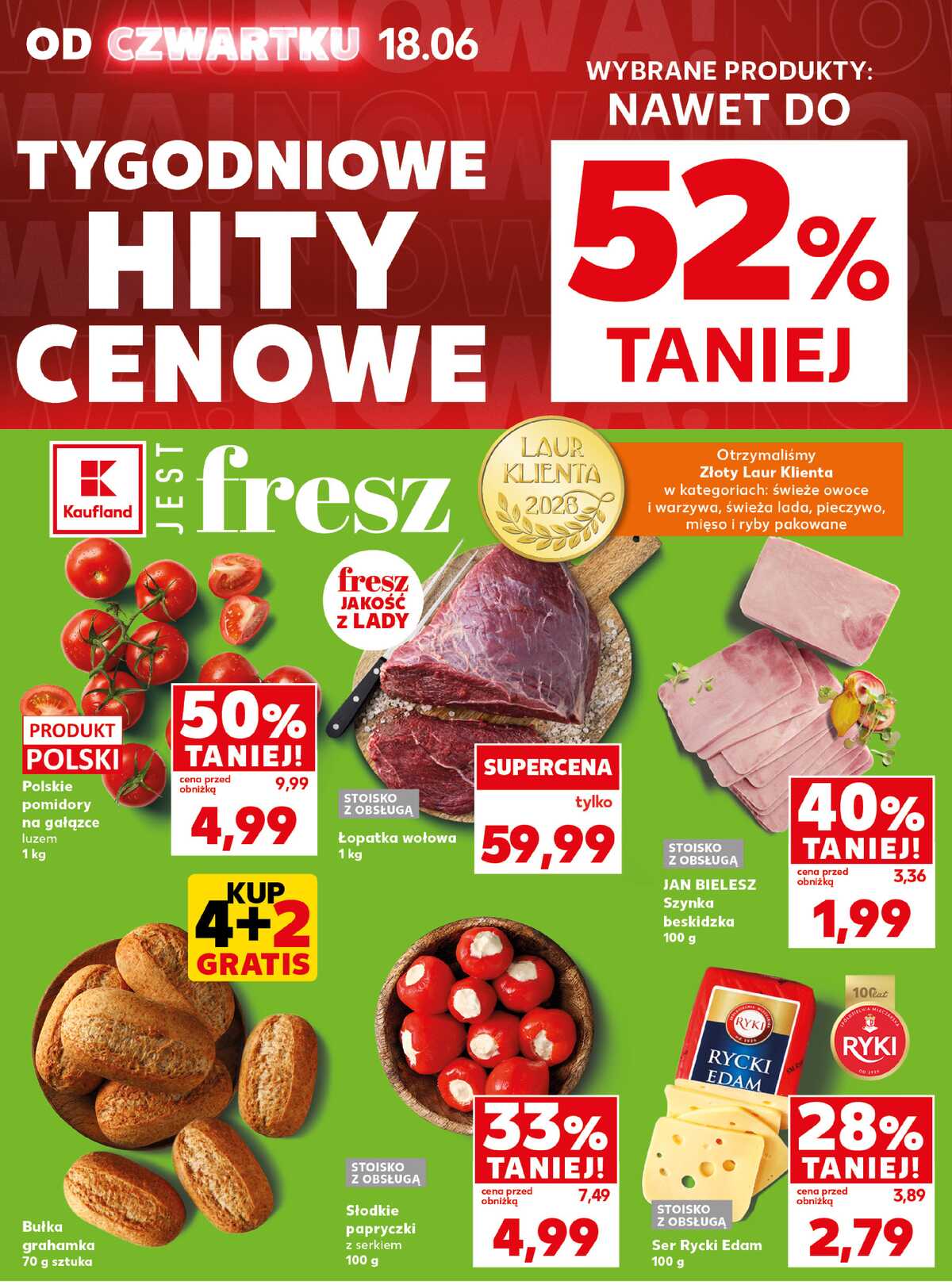 Leták Kaufland Polsko 22.6.-24.6.2026 - Silný start strana 6