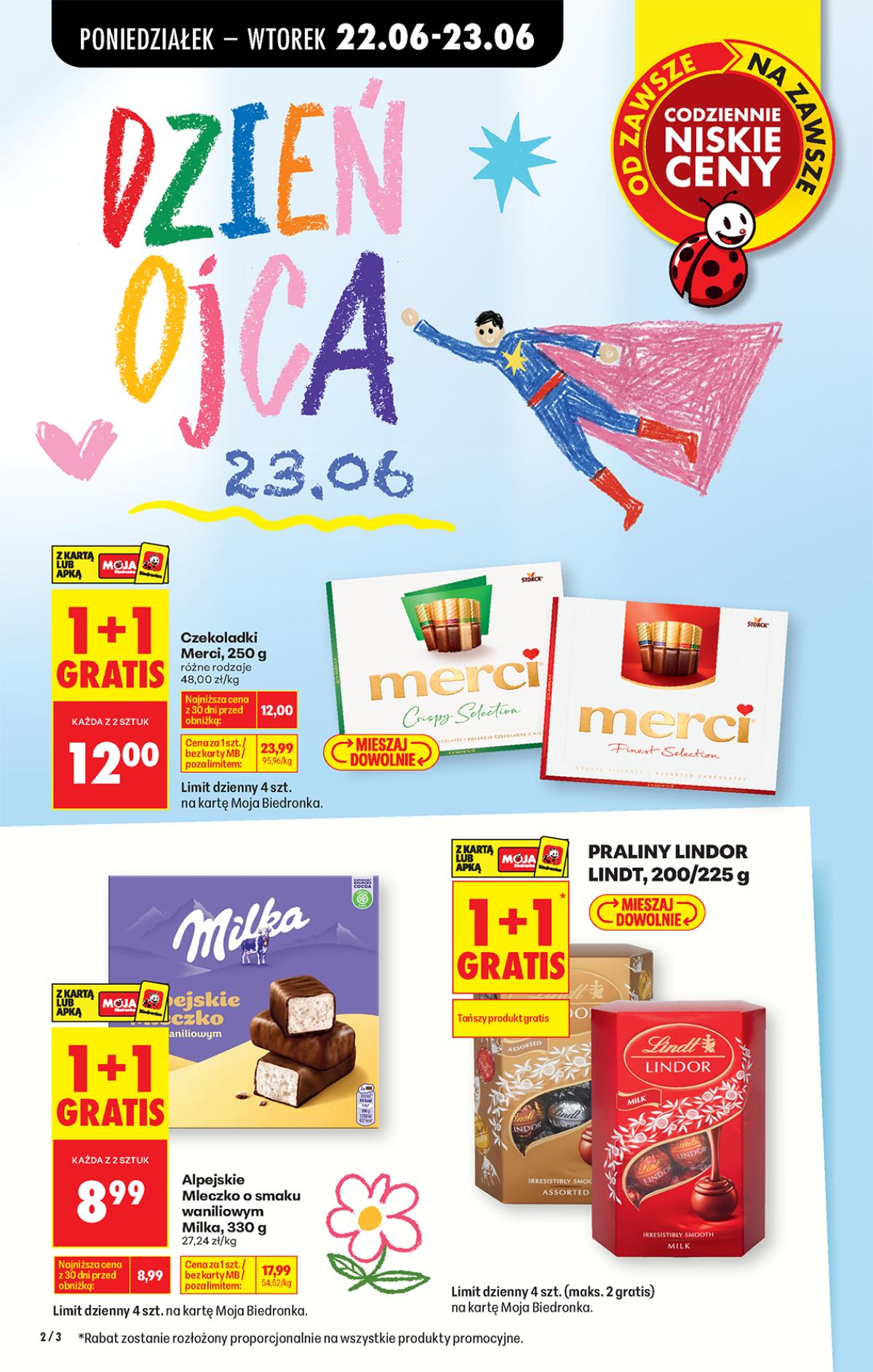 Leták Biedronka Polsko 22.6.-28.6.2026 strana 2