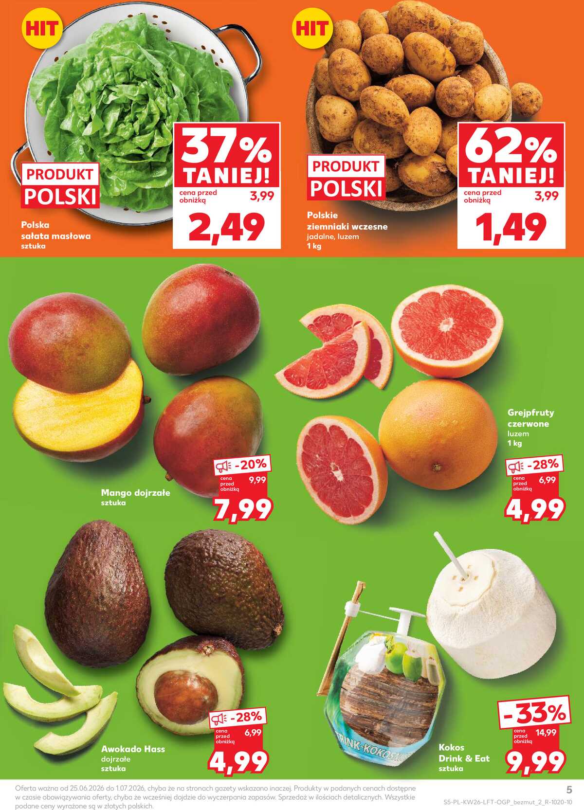 Leták Kaufland Polsko 25.6.-1.7.2026 - Týdenní zpravodaj strana 5