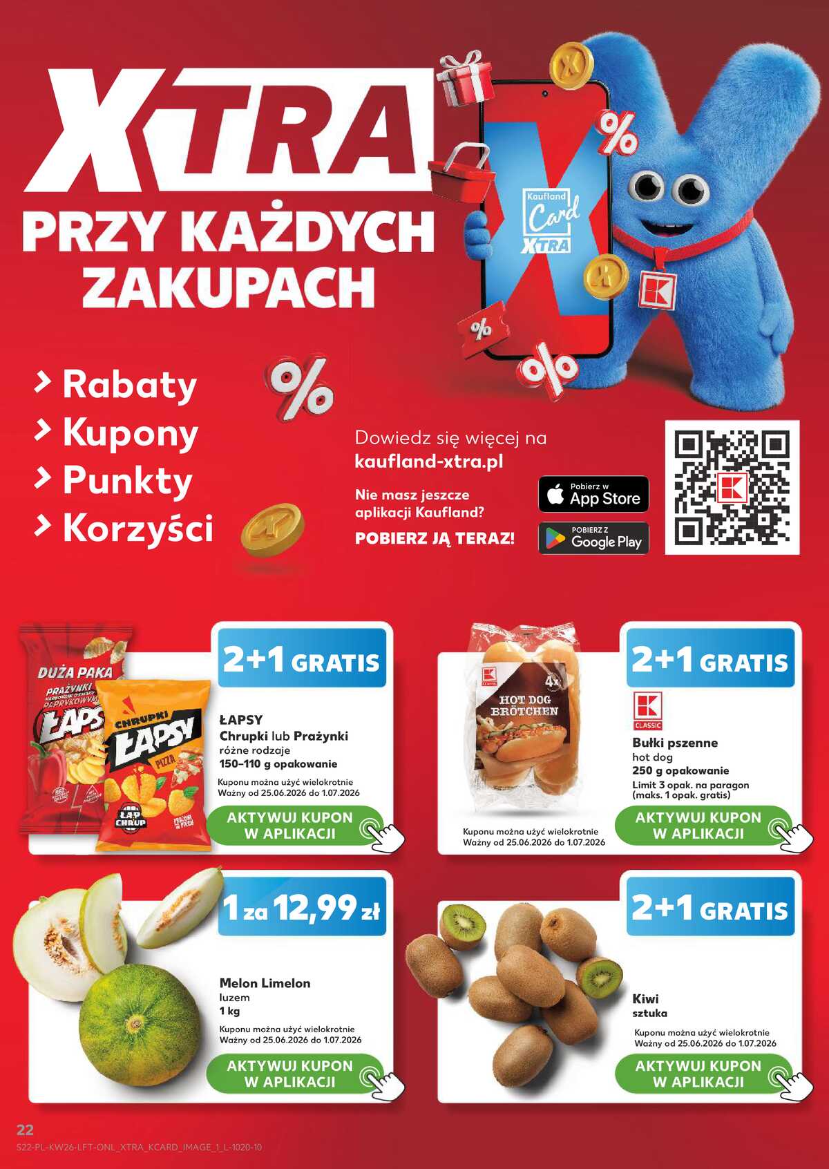 Leták Kaufland Polsko 25.6.-1.7.2026 - Týdenní zpravodaj strana 22
