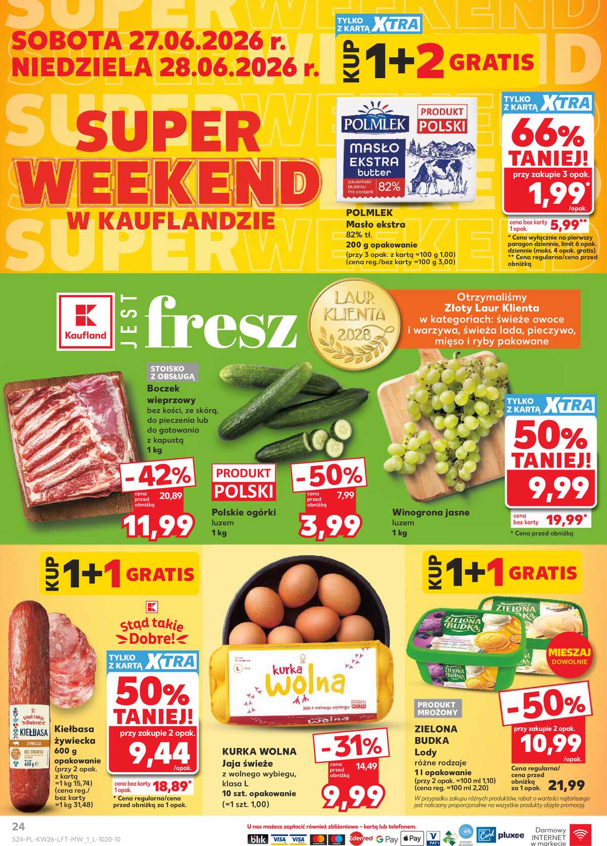 Leták Kaufland Polsko 25.6.-1.7.2026 - Týdenní zpravodaj strana 24