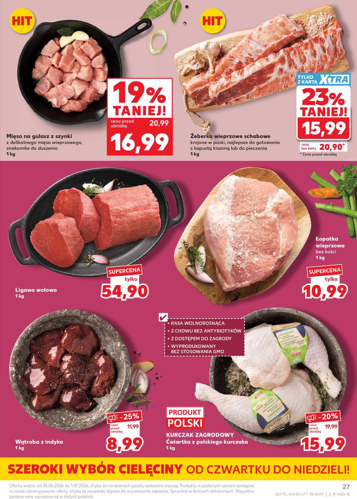 Leták Kaufland Polsko 25.6.-1.7.2026 - Týdenní zpravodaj strana 27