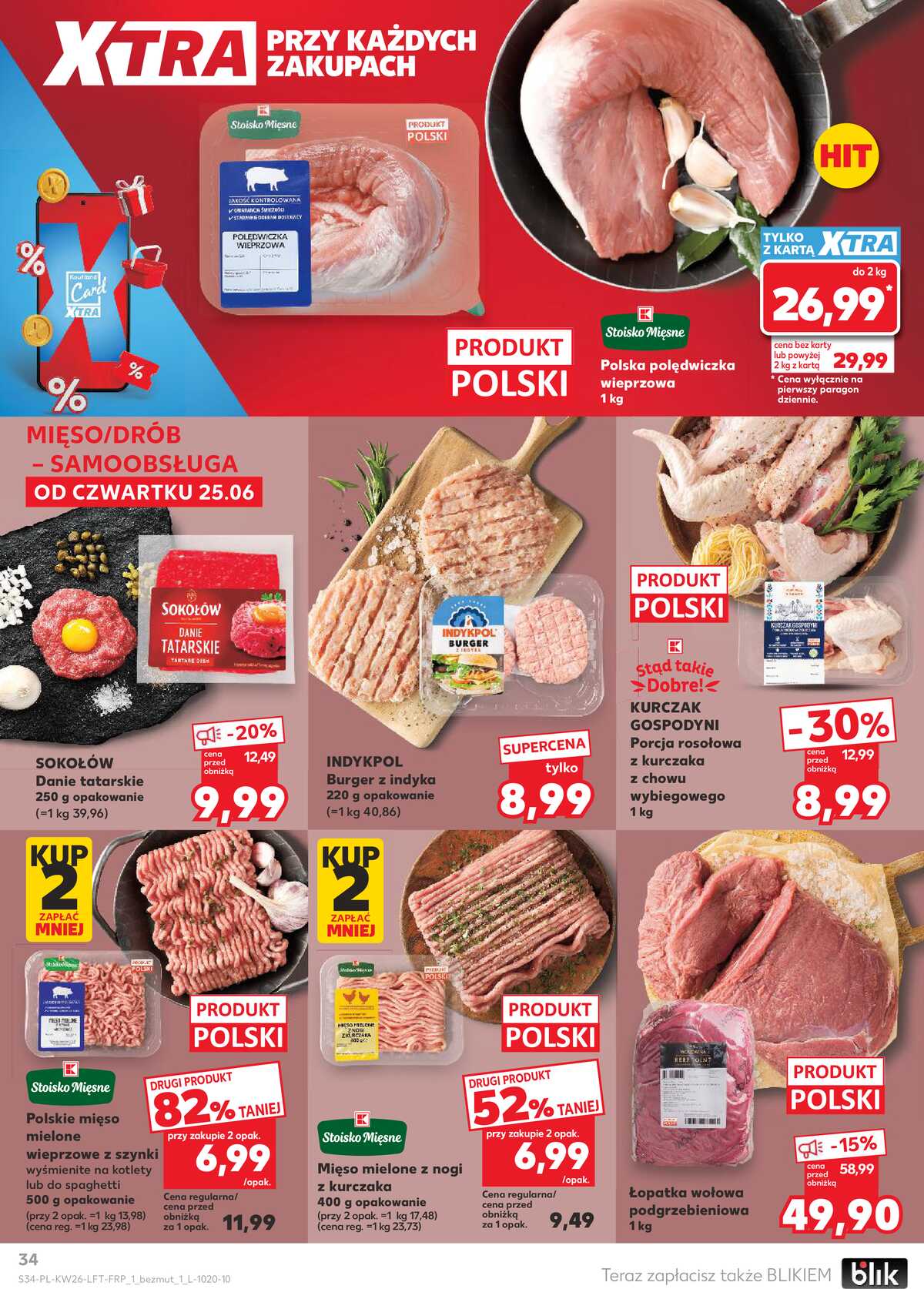 Leták Kaufland Polsko 25.6.-1.7.2026 - Týdenní zpravodaj strana 34
