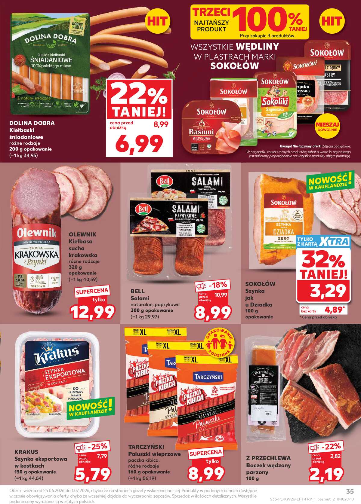 Leták Kaufland Polsko 25.6.-1.7.2026 - Týdenní zpravodaj strana 35
