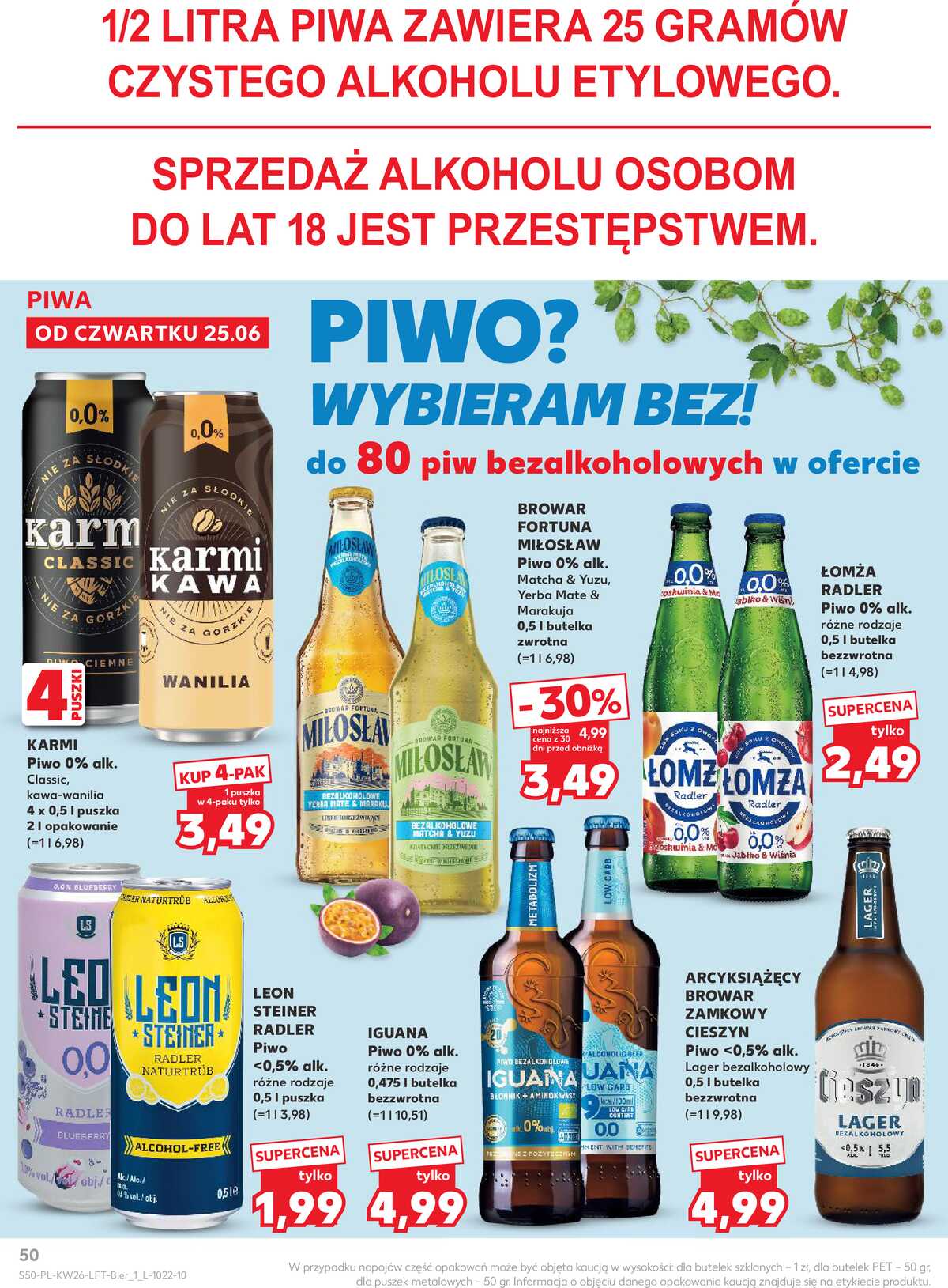 Leták Kaufland Polsko 25.6.-1.7.2026 - Týdenní zpravodaj strana 50