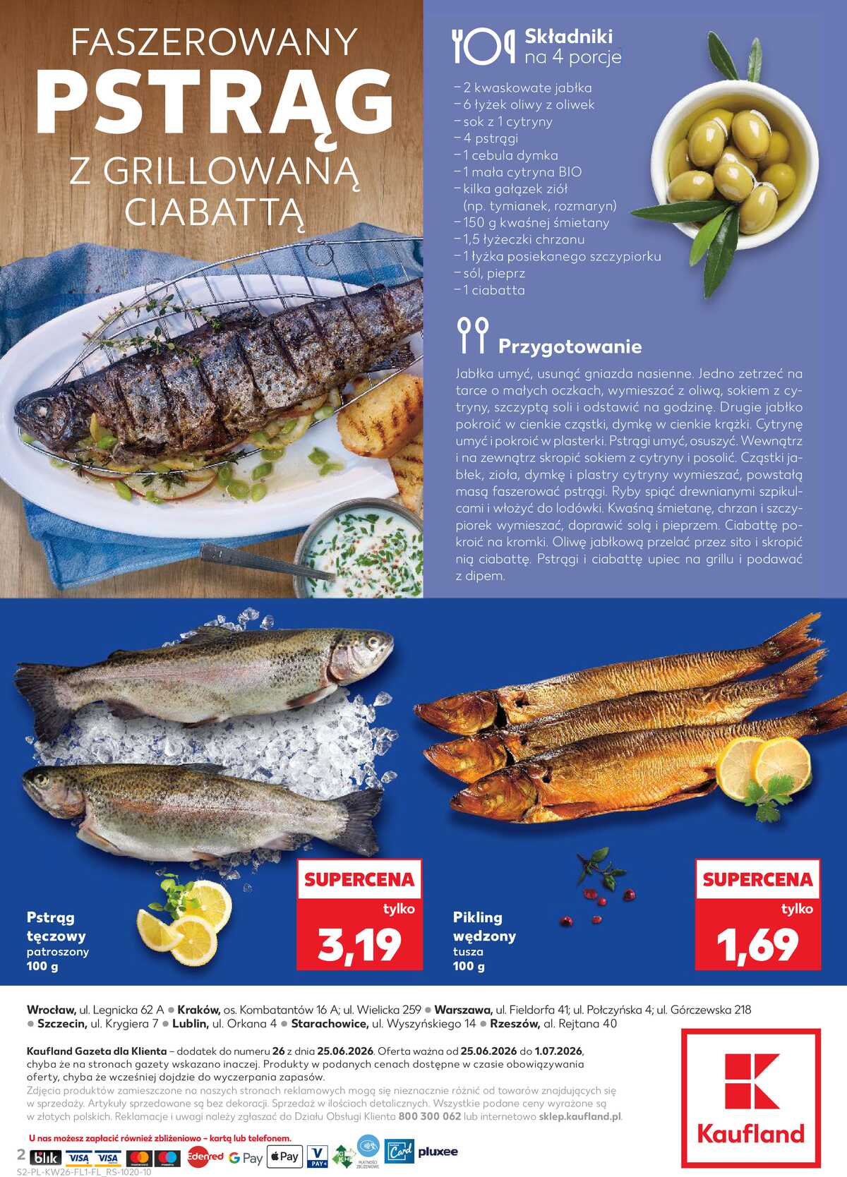 Leták Kaufland Polsko 25.6.-1.7.2026 - Ryby z našeho pultu strana 2