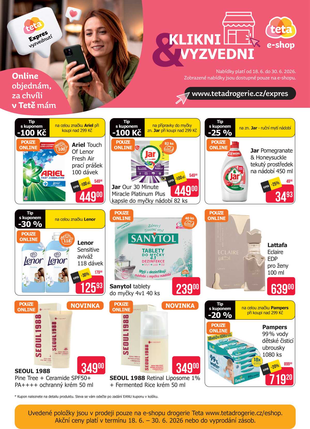 Teta drogerie eshop od 18.6. do 30.6.2026 strana 1