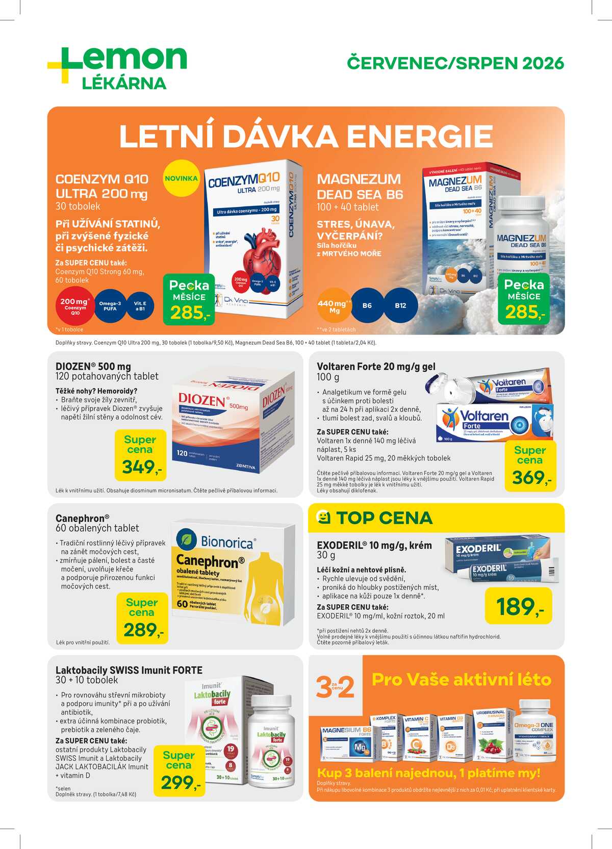 Lékárna LEMON od 1.7. do 31.8.2026 strana 1