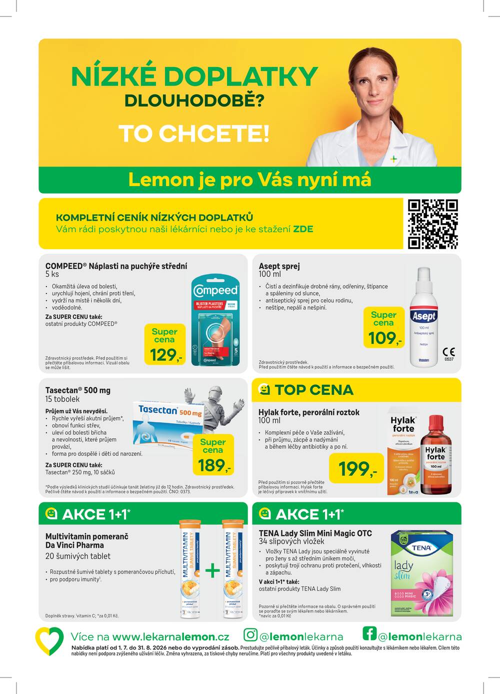 Leták Lékárna LEMON - Lékárna LEMON od 1.7. do 31.8.2026 - strana 4 Leták Lékárna LEMON - Lékárna LEMON od 1.7. do 31.8.2026 - strana 4