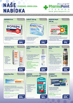 Pharma Point od 1.7. do 31.8.2026
