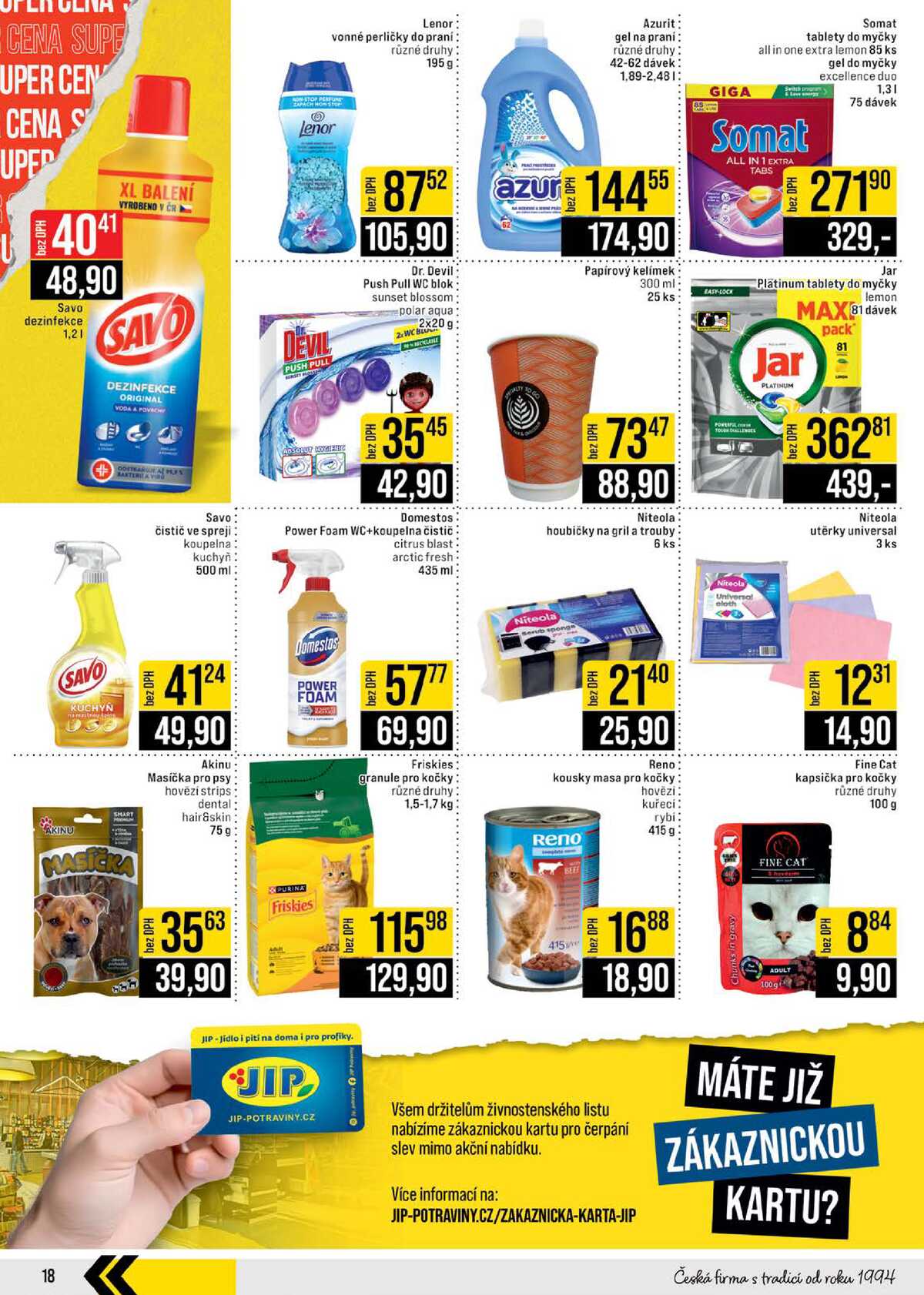 JIP Cash & Carry Brno, Praha, Ostrava, Jilemnice, Pardubice, Ostrava, Karlovy Vary, Olomouc a Zlín od 24.6. do 30.6.2026 strana 18