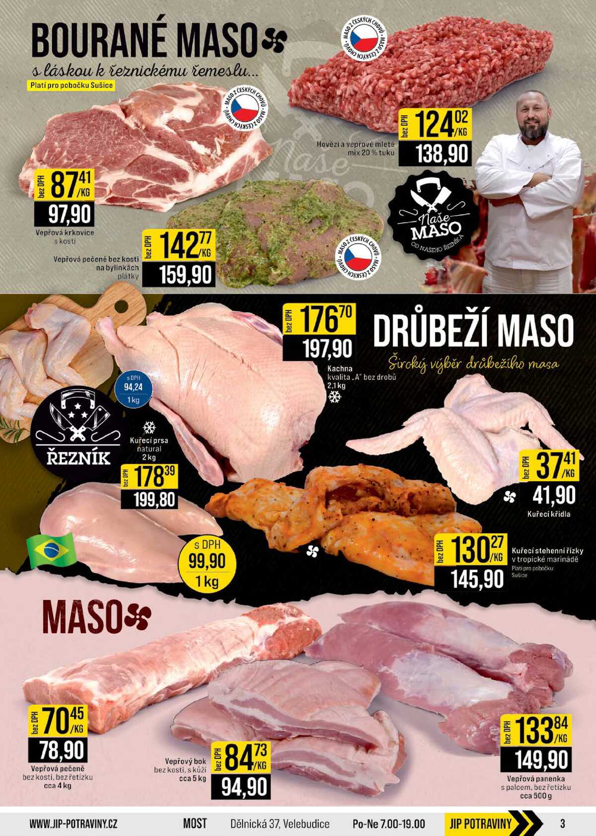 JIP Cash & Carry České Budějovice, Most, Náchod, Polička, Sušice a Svoboda nad Úpou od 24.6. do 30.6.2026 strana 3