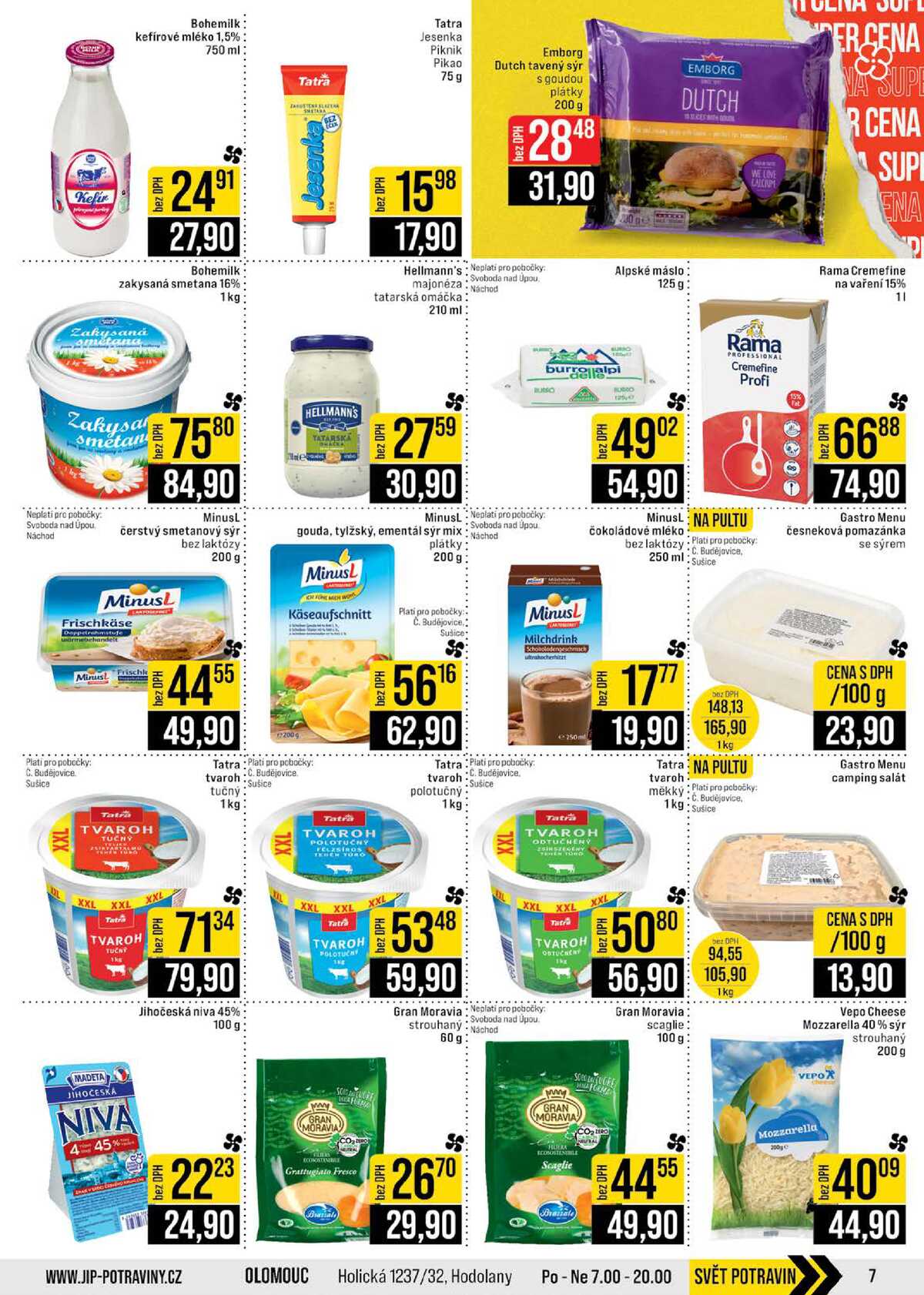 JIP Cash & Carry České Budějovice, Most, Náchod, Polička, Sušice a Svoboda nad Úpou od 24.6. do 30.6.2026 strana 7