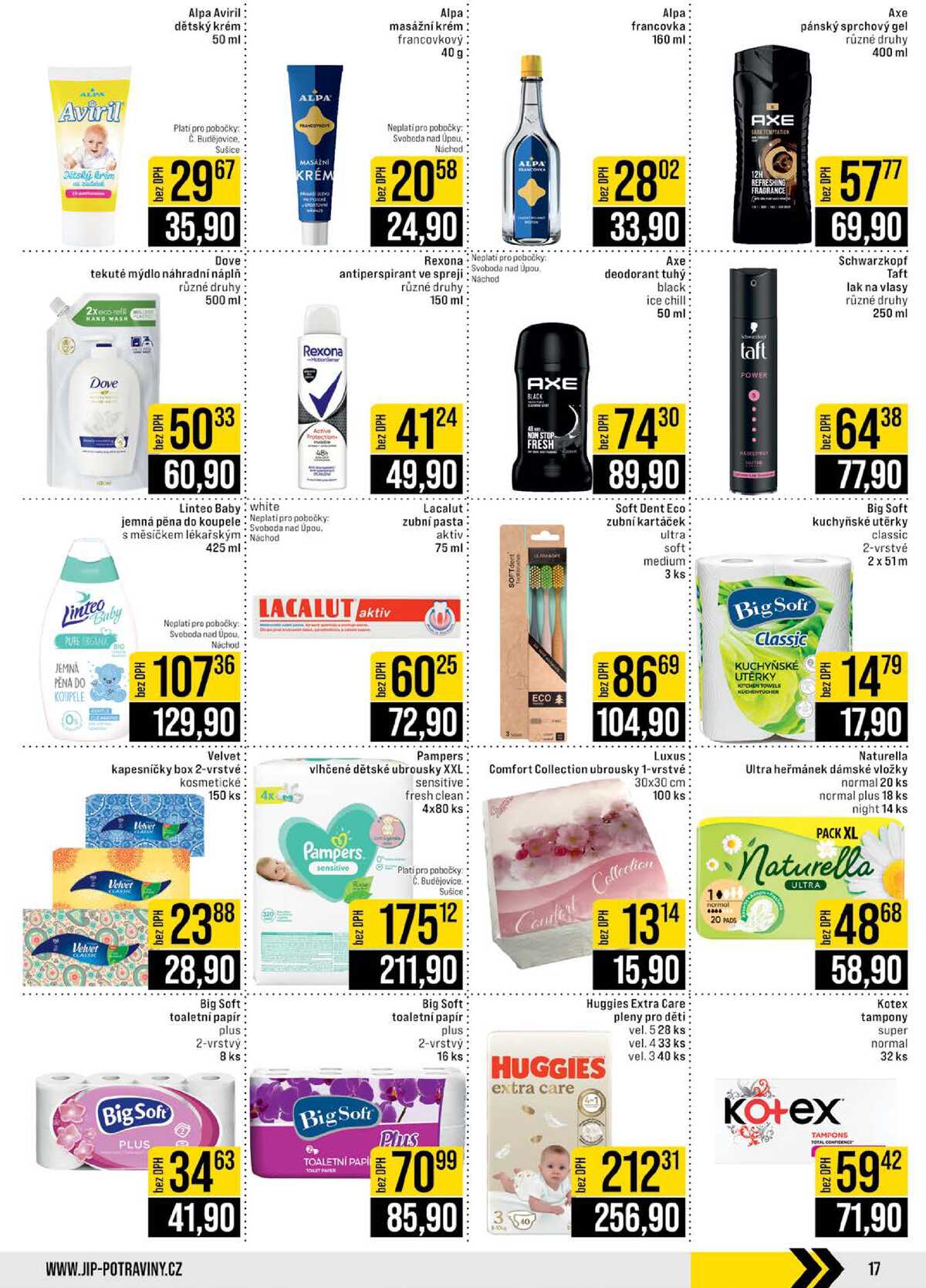 JIP Cash & Carry České Budějovice, Most, Náchod, Polička, Sušice a Svoboda nad Úpou od 24.6. do 30.6.2026 strana 17