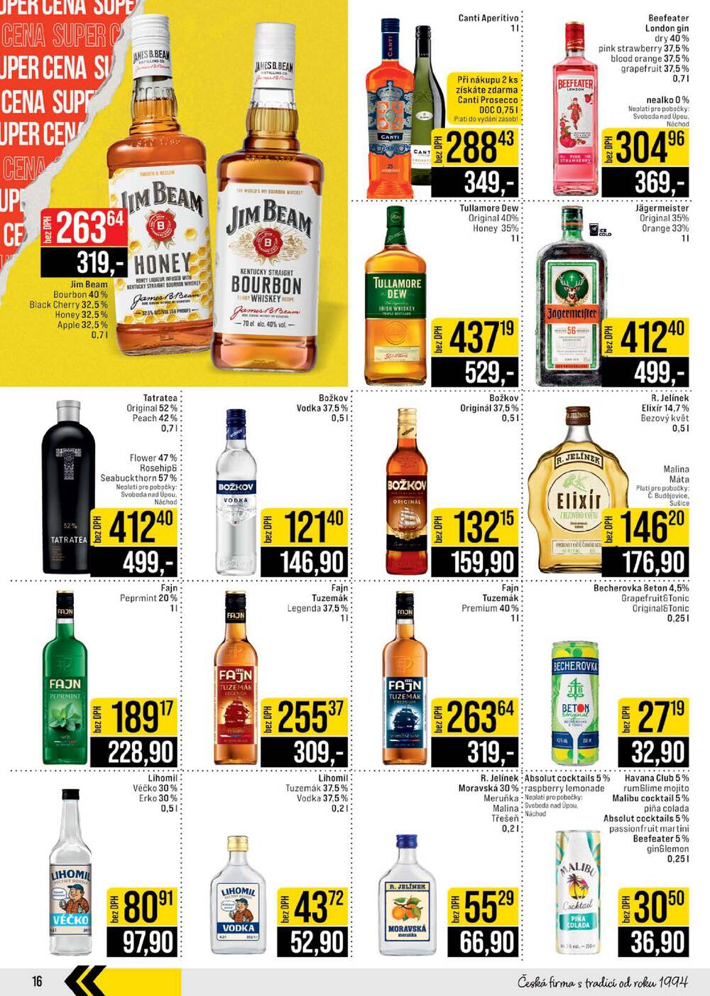 JIP Cash & Carry České Budějovice, Most, Náchod, Polička, Sušice a Svoboda nad Úpou od 24.6. do 30.6.2026
