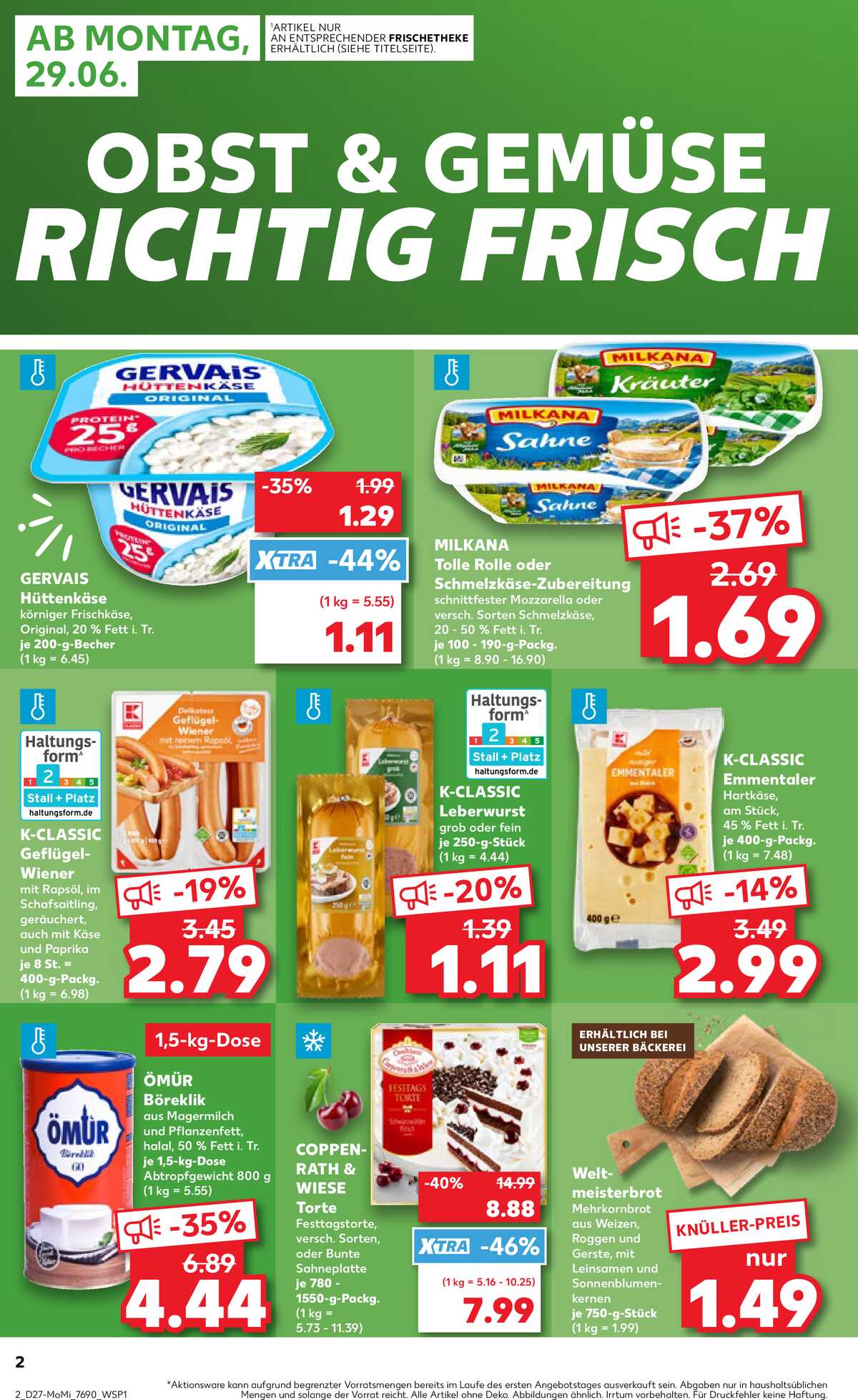 Leták Kaufland Německo 29.6.-1.7.2026 strana 2
