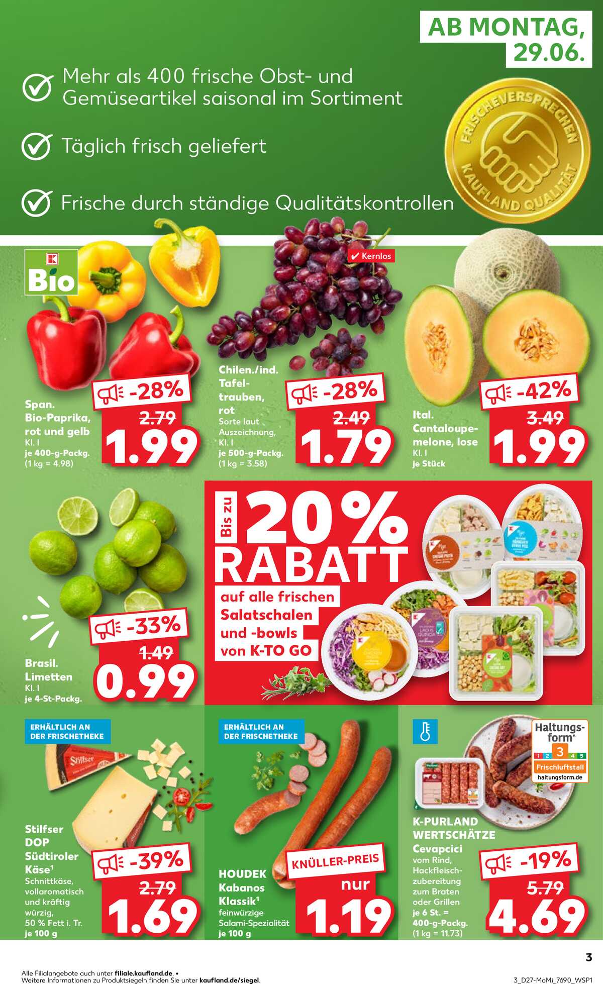 Leták Kaufland Německo 29.6.-1.7.2026 strana 3