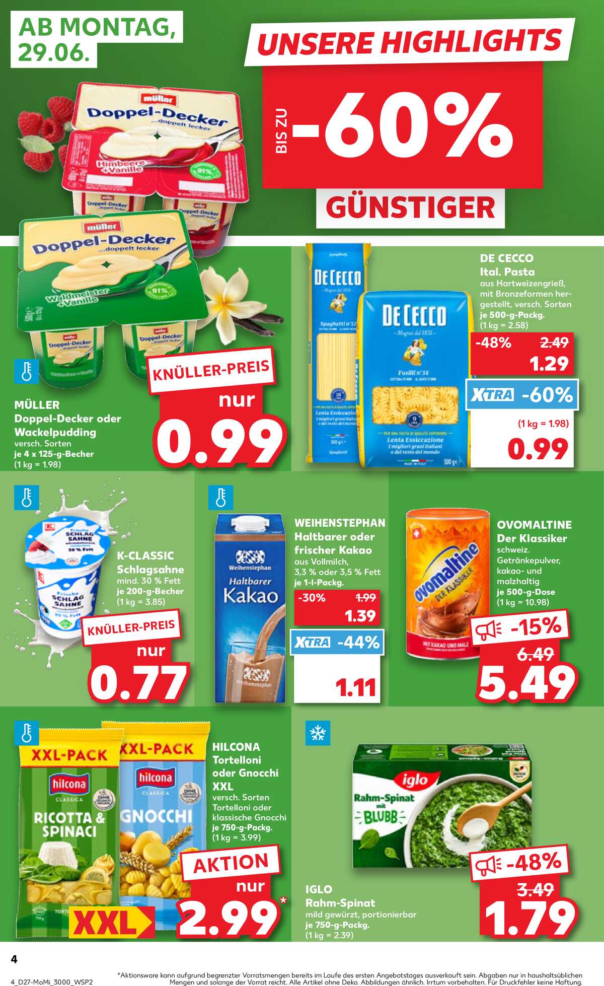 Leták Kaufland Německo 29.6.-1.7.2026 strana 4