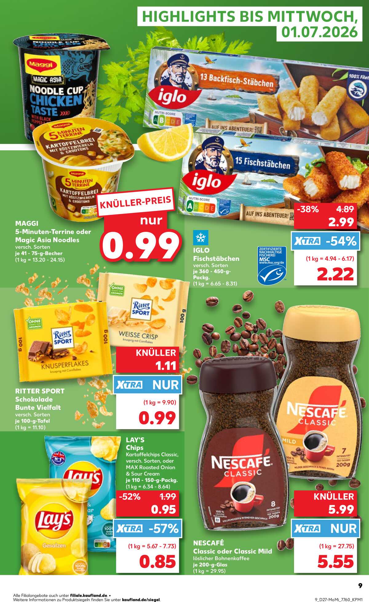 Leták Kaufland Německo 29.6.-1.7.2026 strana 9