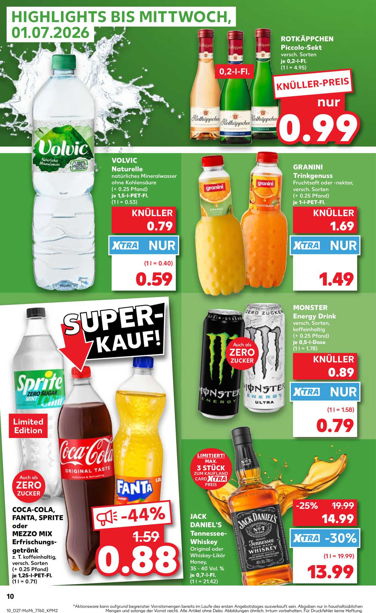 Leták Kaufland Německo 29.6.-1.7.2026 strana 10