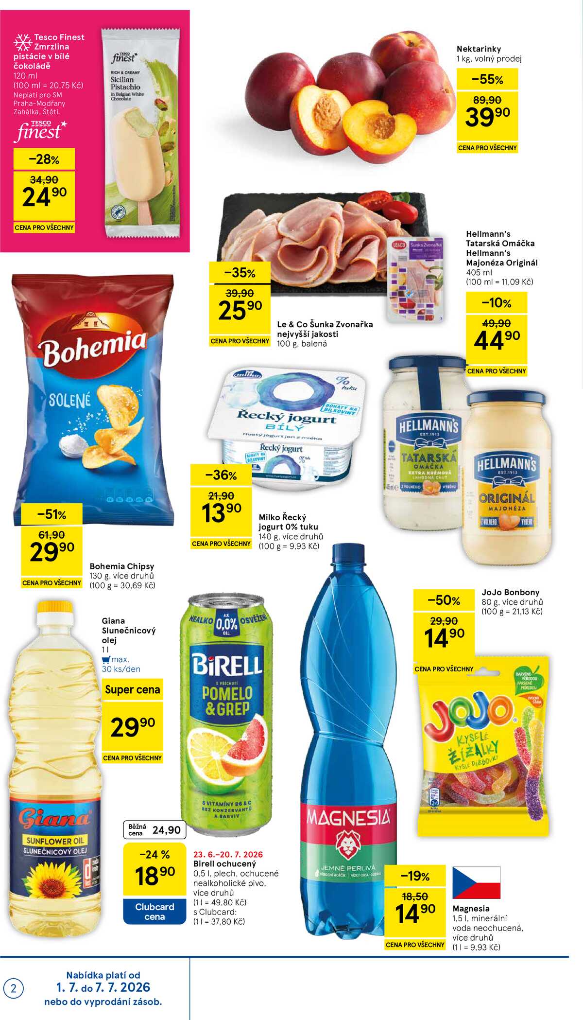 Tesco supermarkety od 1.7. do 7.7.2026 strana 2