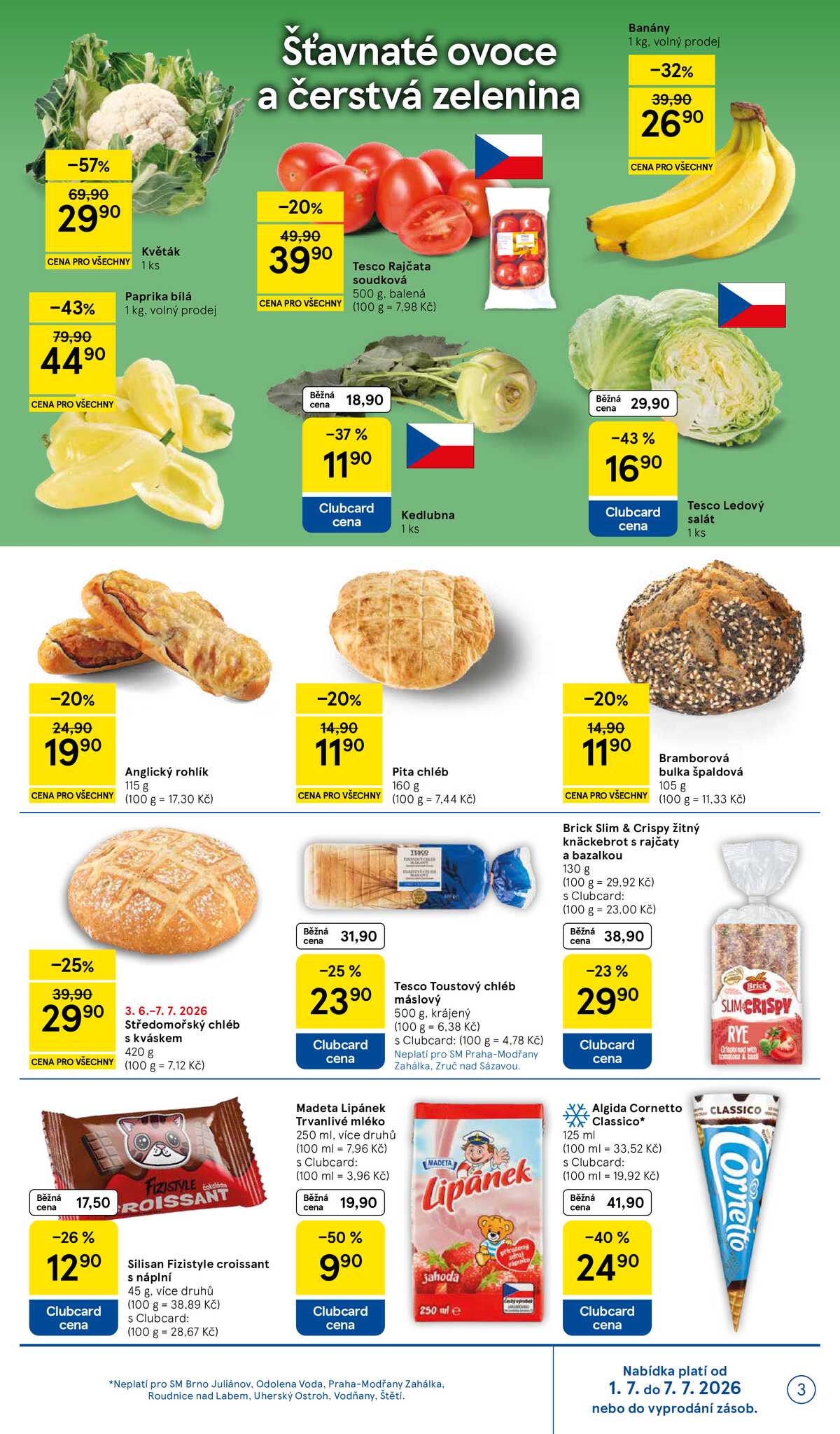 Tesco supermarkety od 1.7. do 7.7.2026 strana 3