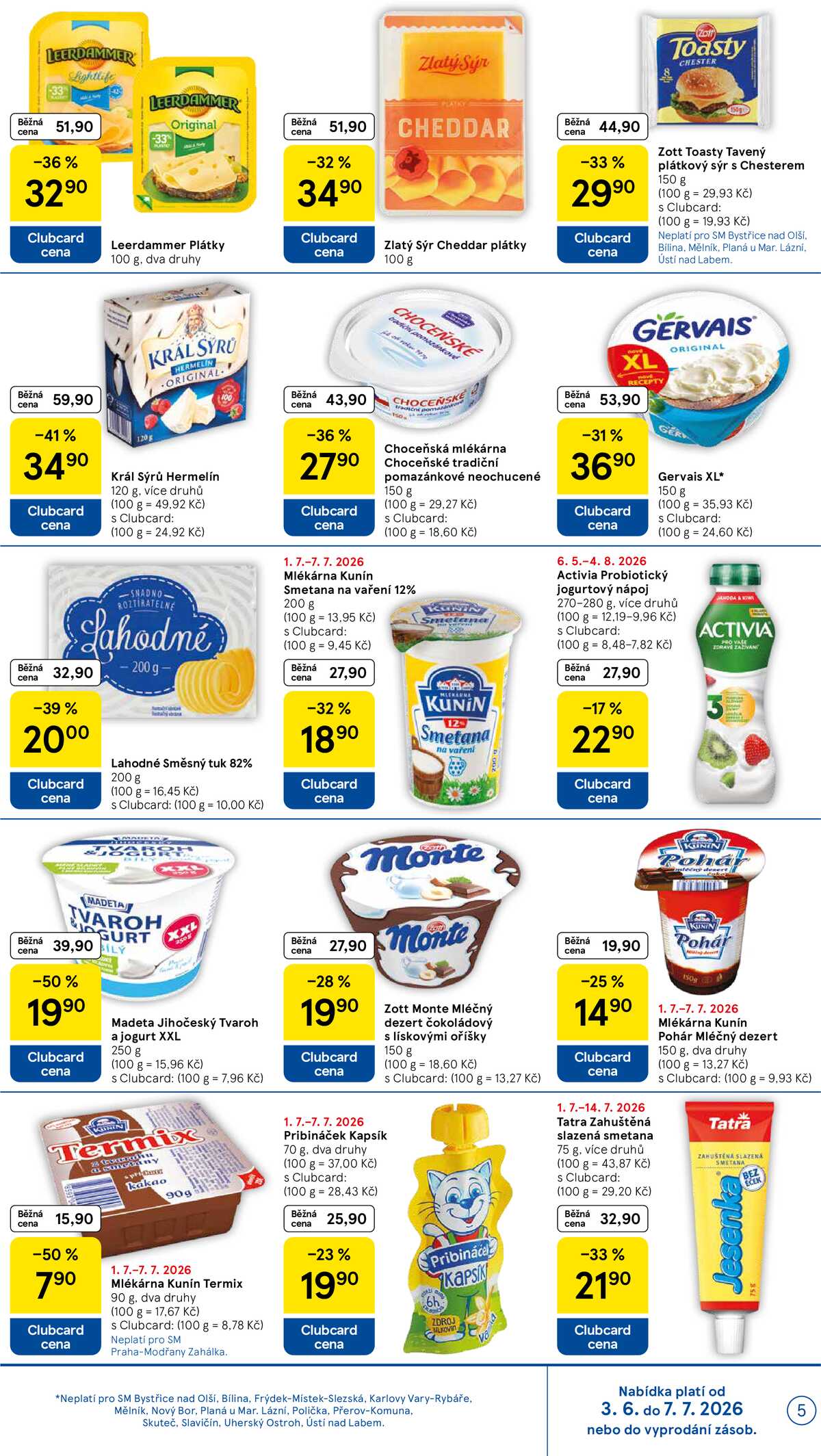 Tesco supermarkety od 1.7. do 7.7.2026 strana 5