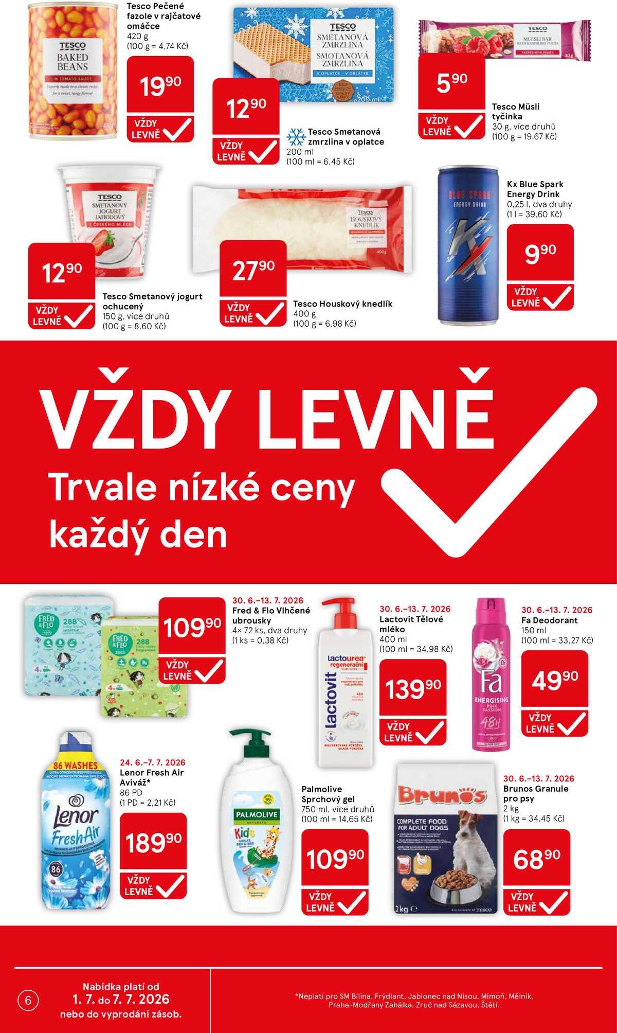 Tesco supermarkety od 1.7. do 7.7.2026 strana 6