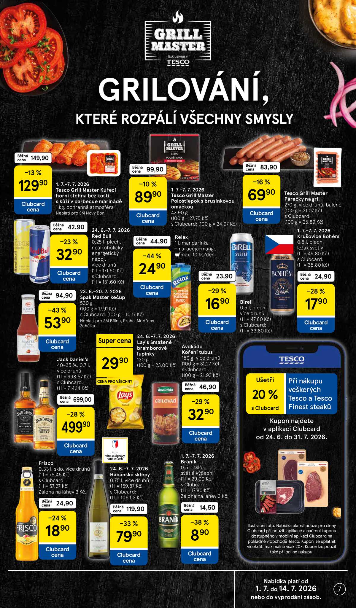 Tesco supermarkety od 1.7. do 7.7.2026 strana 7