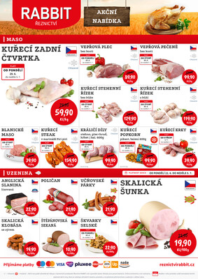 RABBIT řeznictví letáky