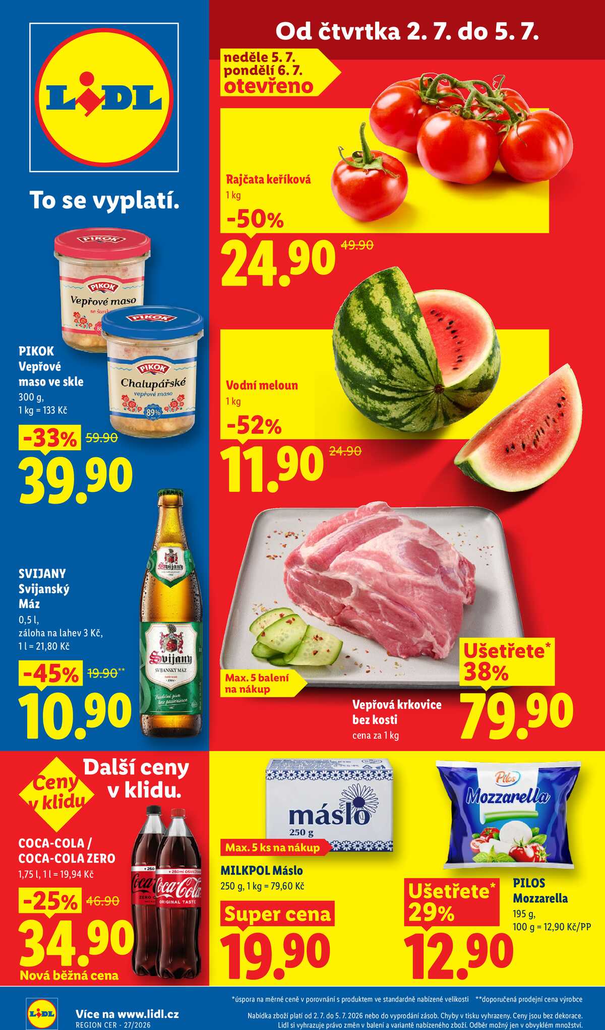 Lidl Čtvrtek od 2.7. do 5.7.2026 strana 1