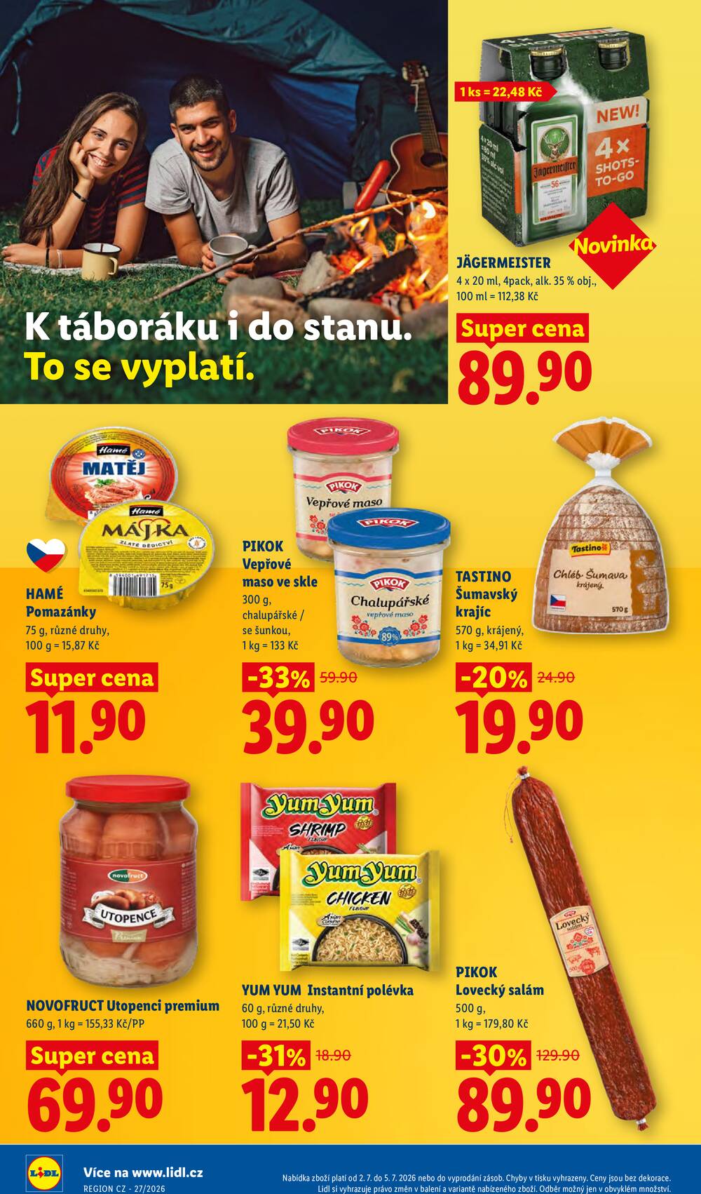 Lidl Čtvrtek od 2.7. do 5.7.2026