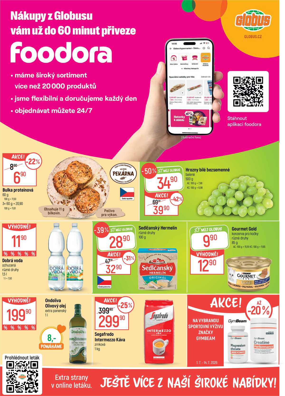 Akční leták Globus 1.7. - 7.7.2026 - Globus České Budějovice strana 2