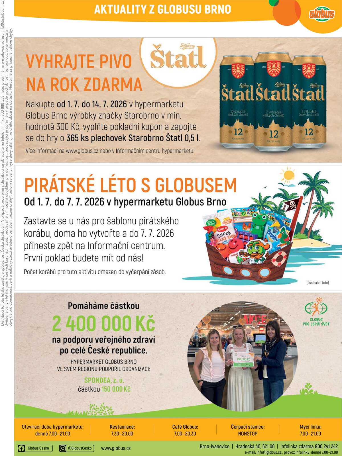 Akční leták Globus 1.7. - 7.7.2026 - Globus Brno Ivanovice strana 38