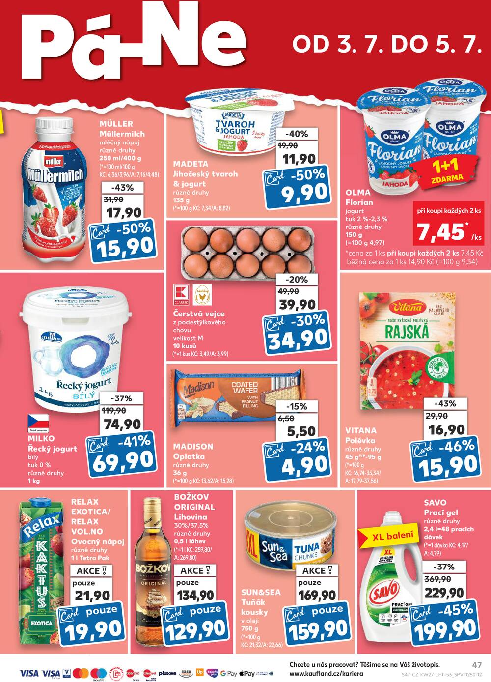 Leták Kaufland - Kaufland 1.7. - 7.7. - Kaufland - Náchod - strana 47
