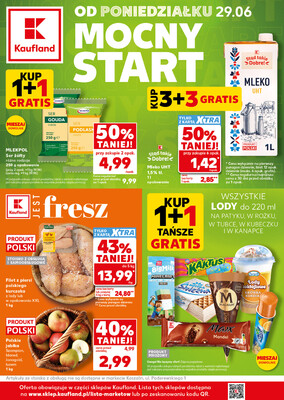 Leták Kaufland Polsko 29.6.-1.7.2026 - Silný start