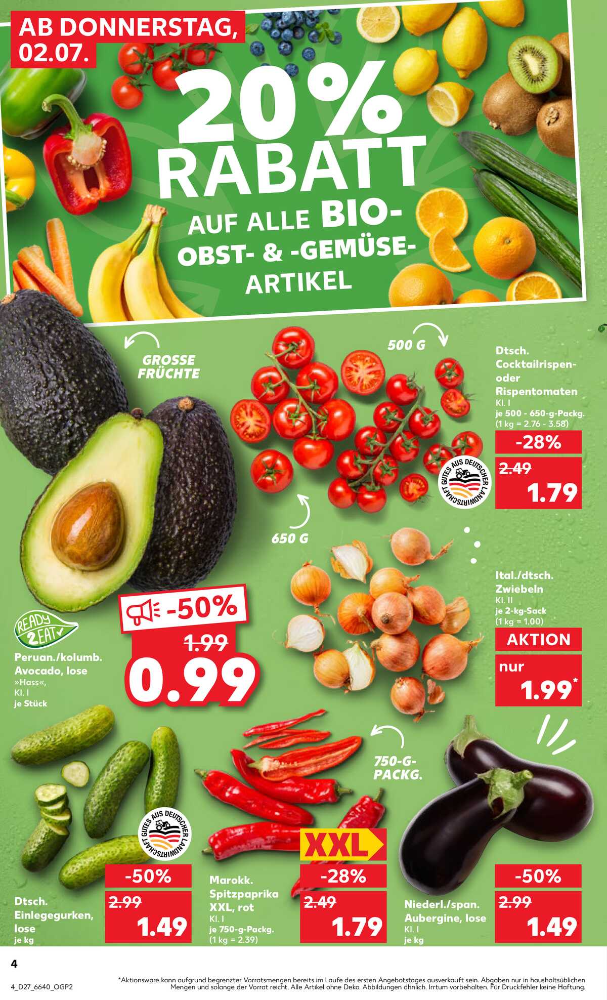 Leták Kaufland Německo 2.7.-8.7.2026 strana 4