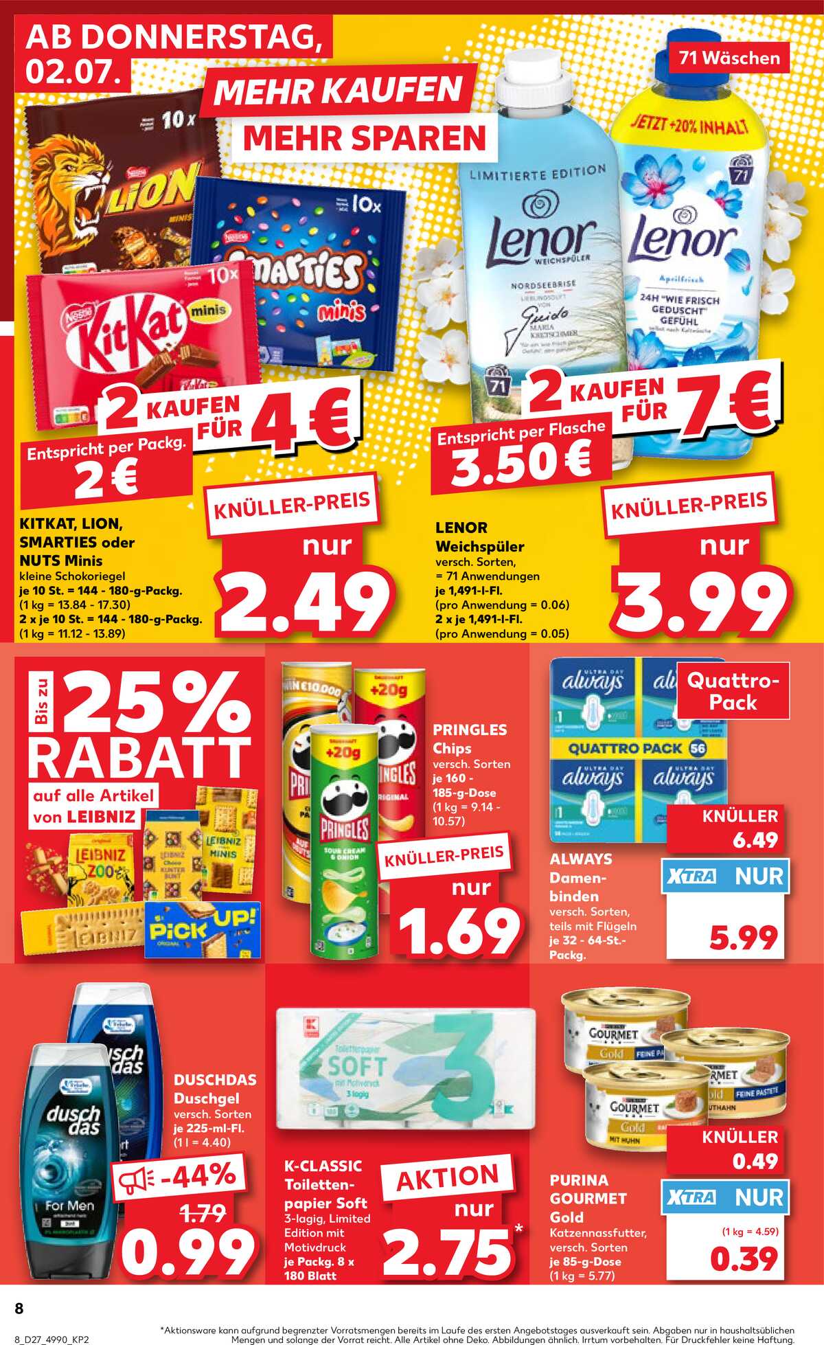 Leták Kaufland Německo 2.7.-8.7.2026 strana 8