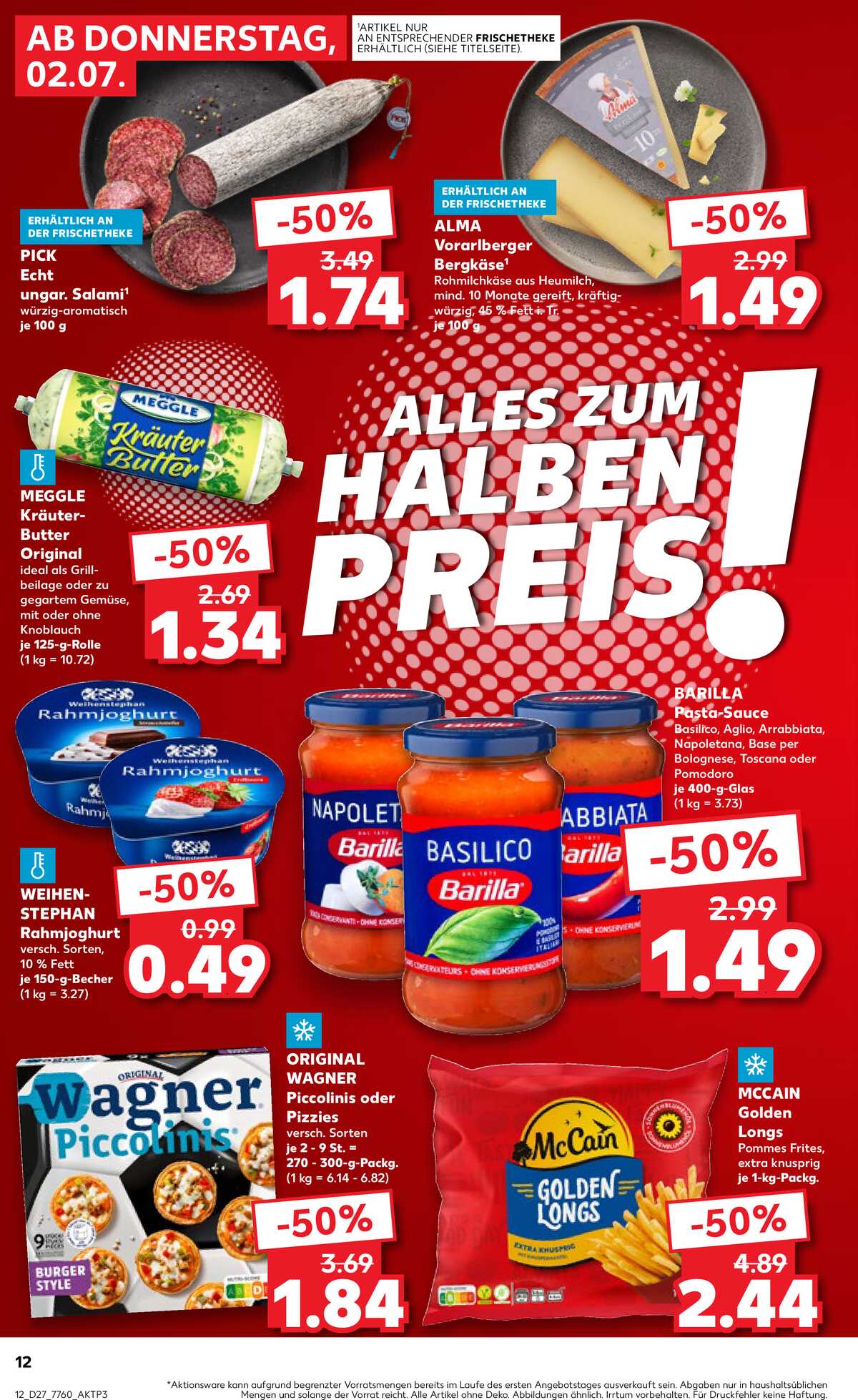 Leták Kaufland Německo 2.7.-8.7.2026 strana 12