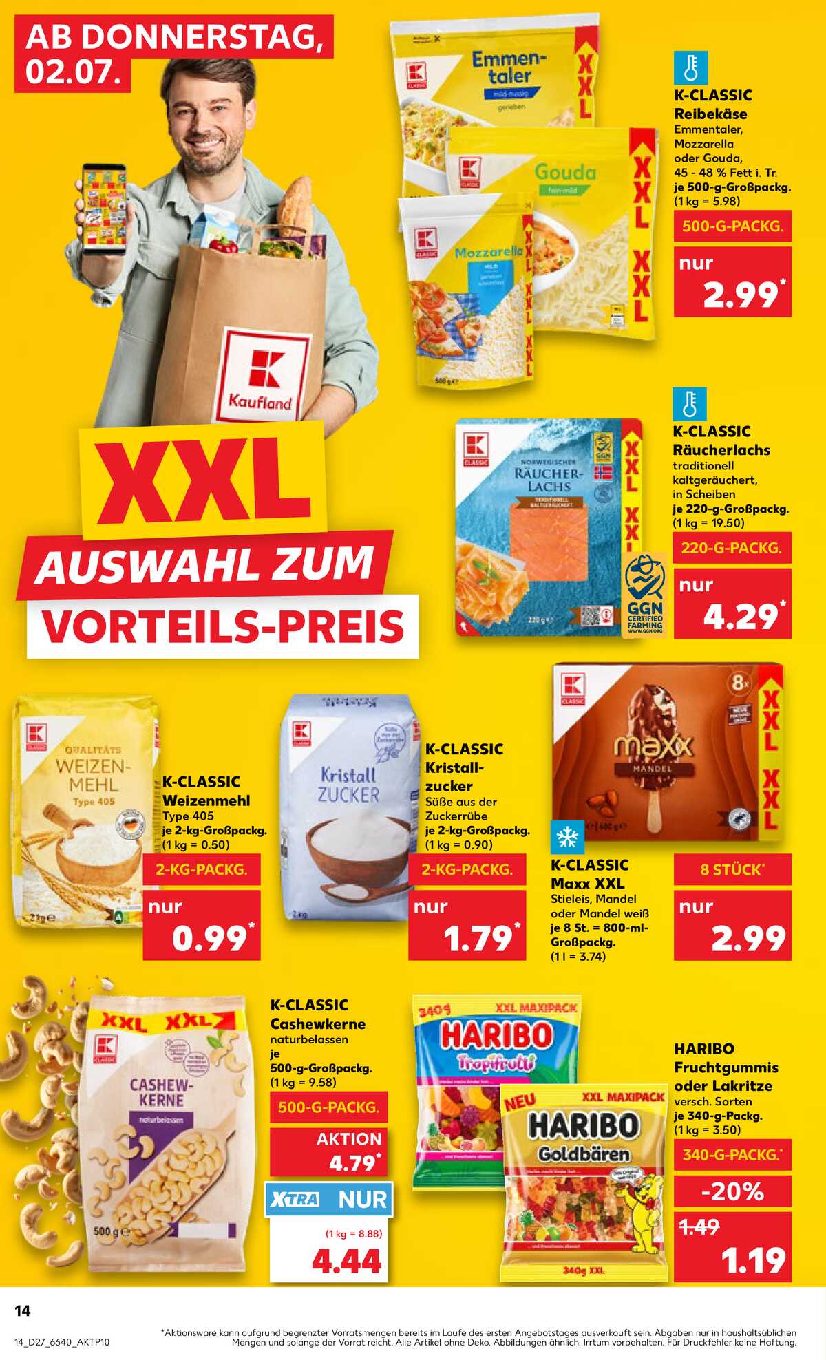 Leták Kaufland Německo 2.7.-8.7.2026 strana 14